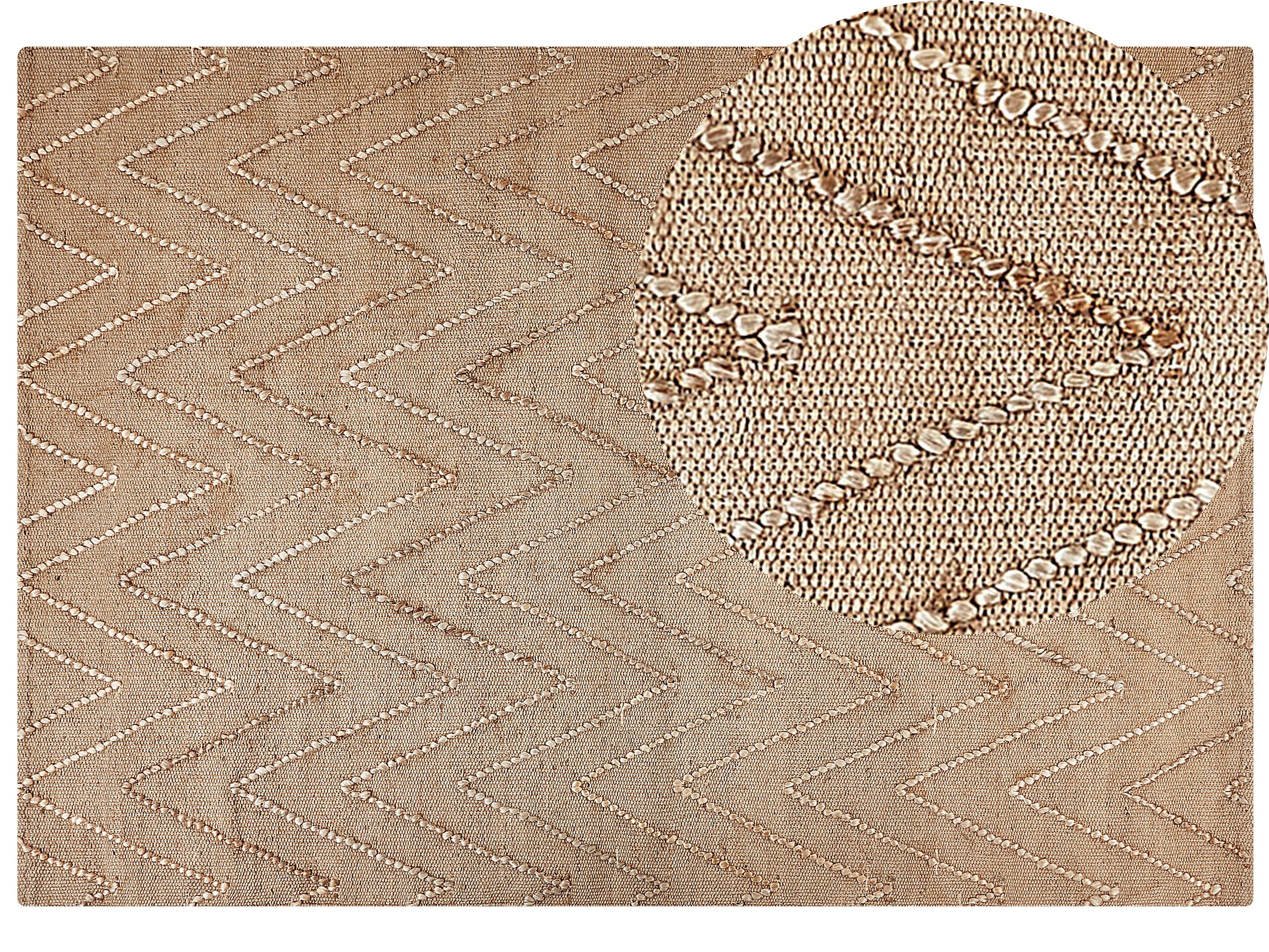 Jute Area Rug 160x230cm Beige - Gemini Interiors