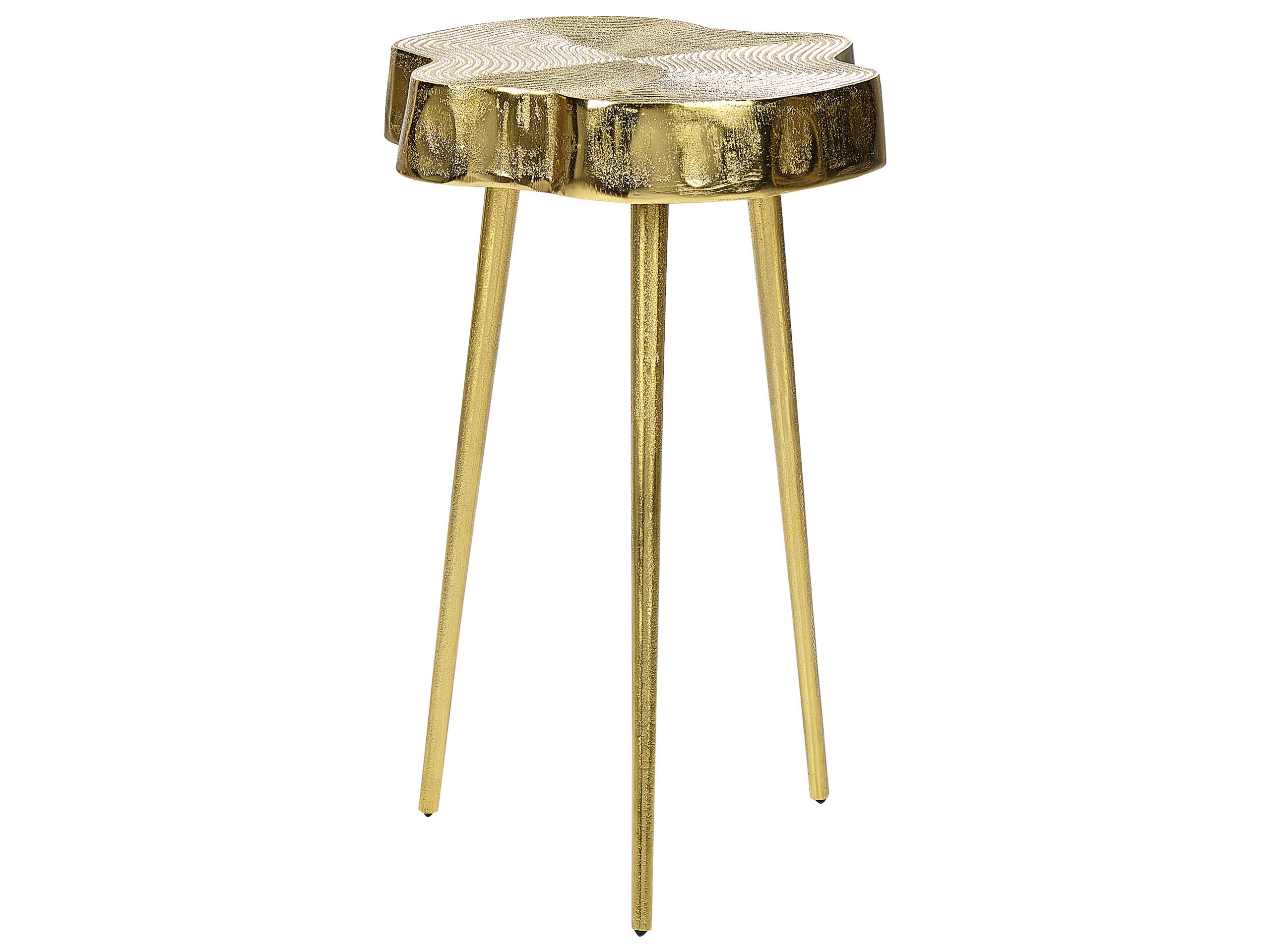 Metal Side Table Gold TAUPO - Gemini Interiors