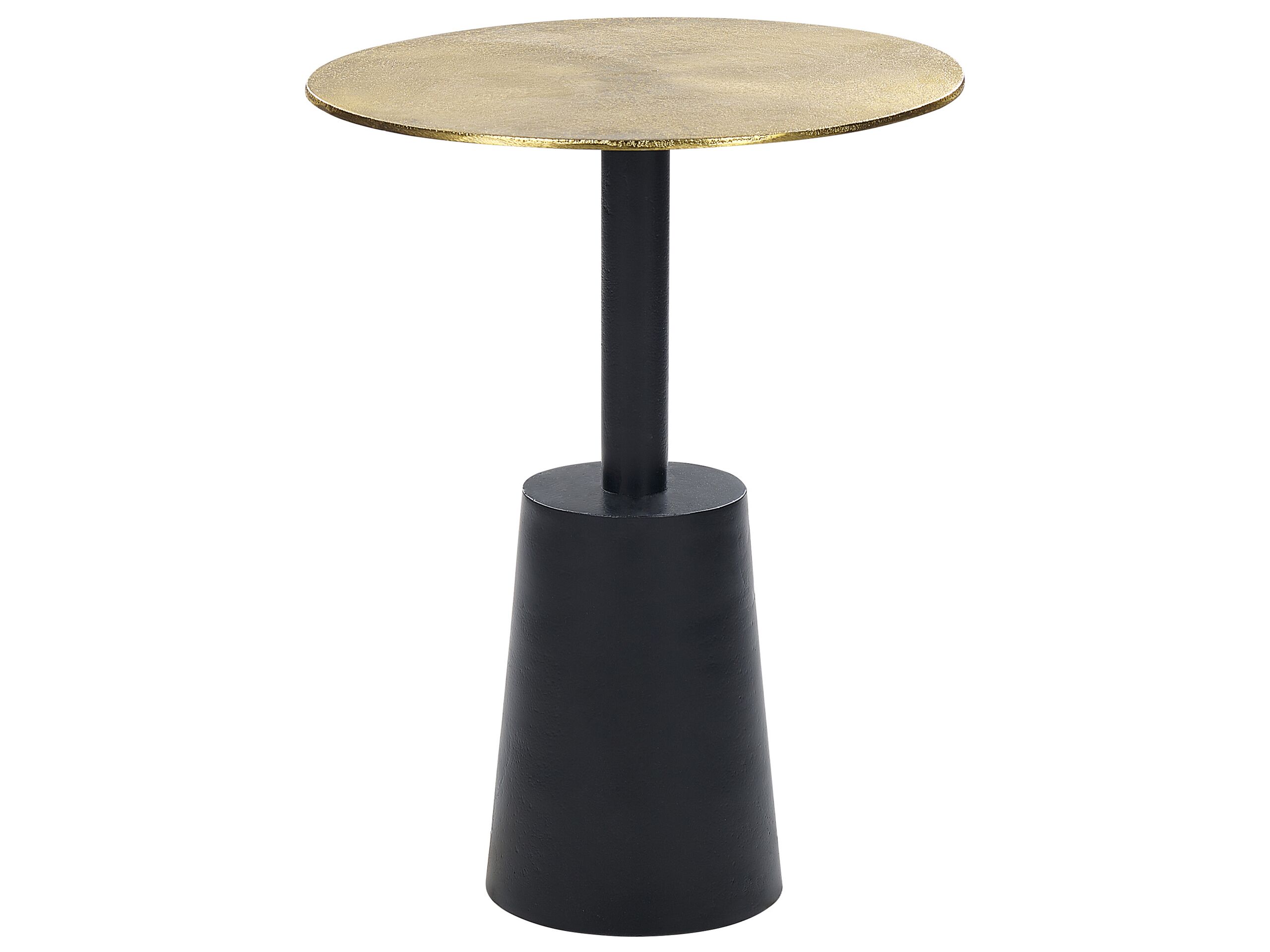 Metal Side Table Gold and Black TANAMI - Gemini Interiors