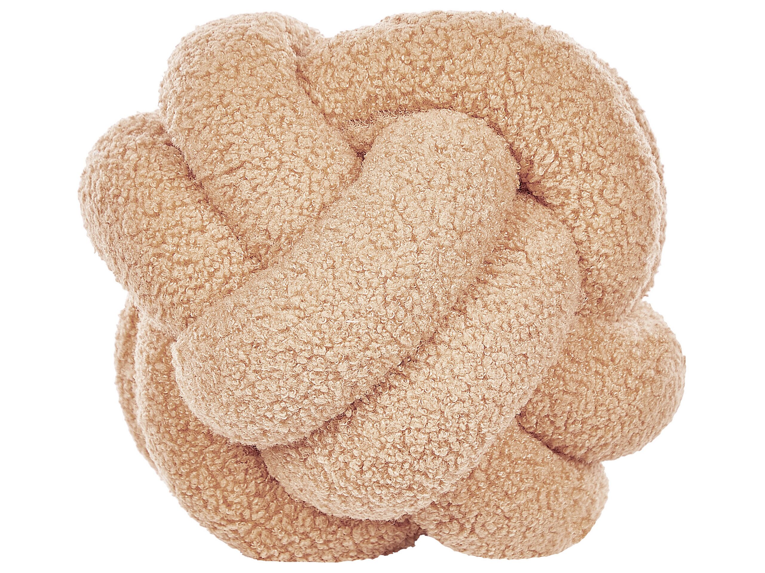 Boucle Knot Cushion 19x19cm Beige - Gemini Interiors