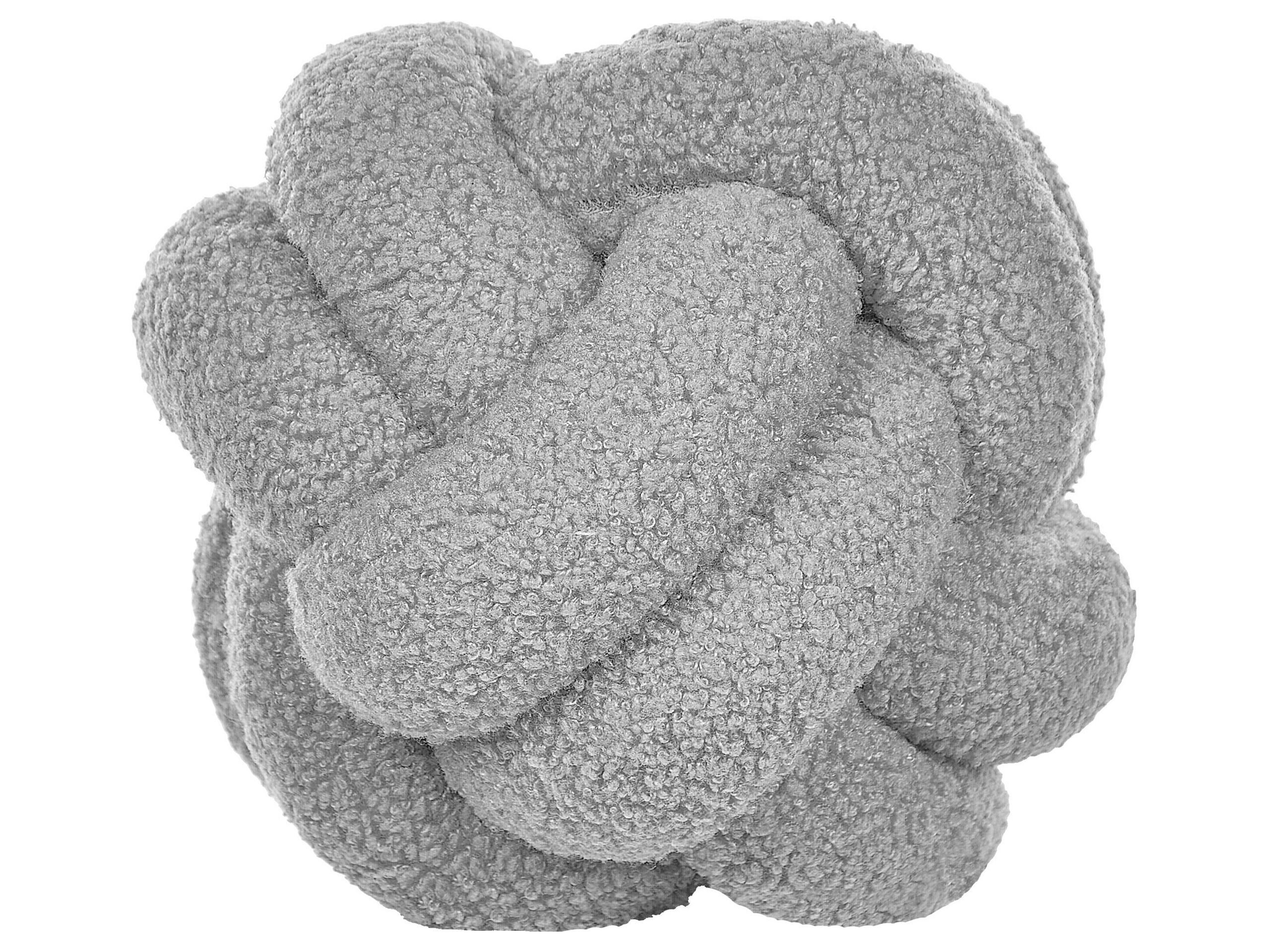 Boucle Knot Cushion 19x19cm Grey - Gemini Interiors