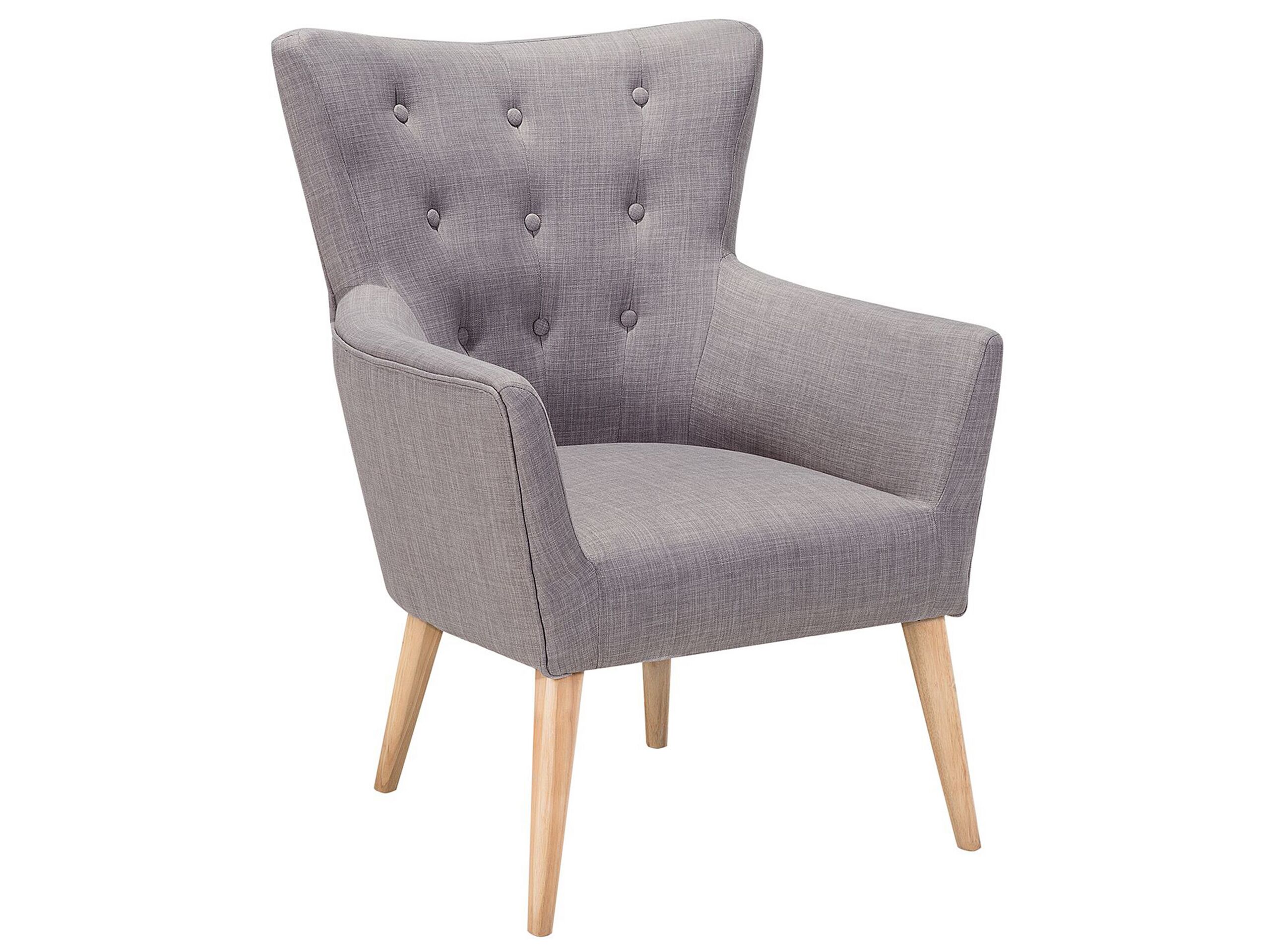 Fabric Armchair Grey ANGEN - Gemini Interiors