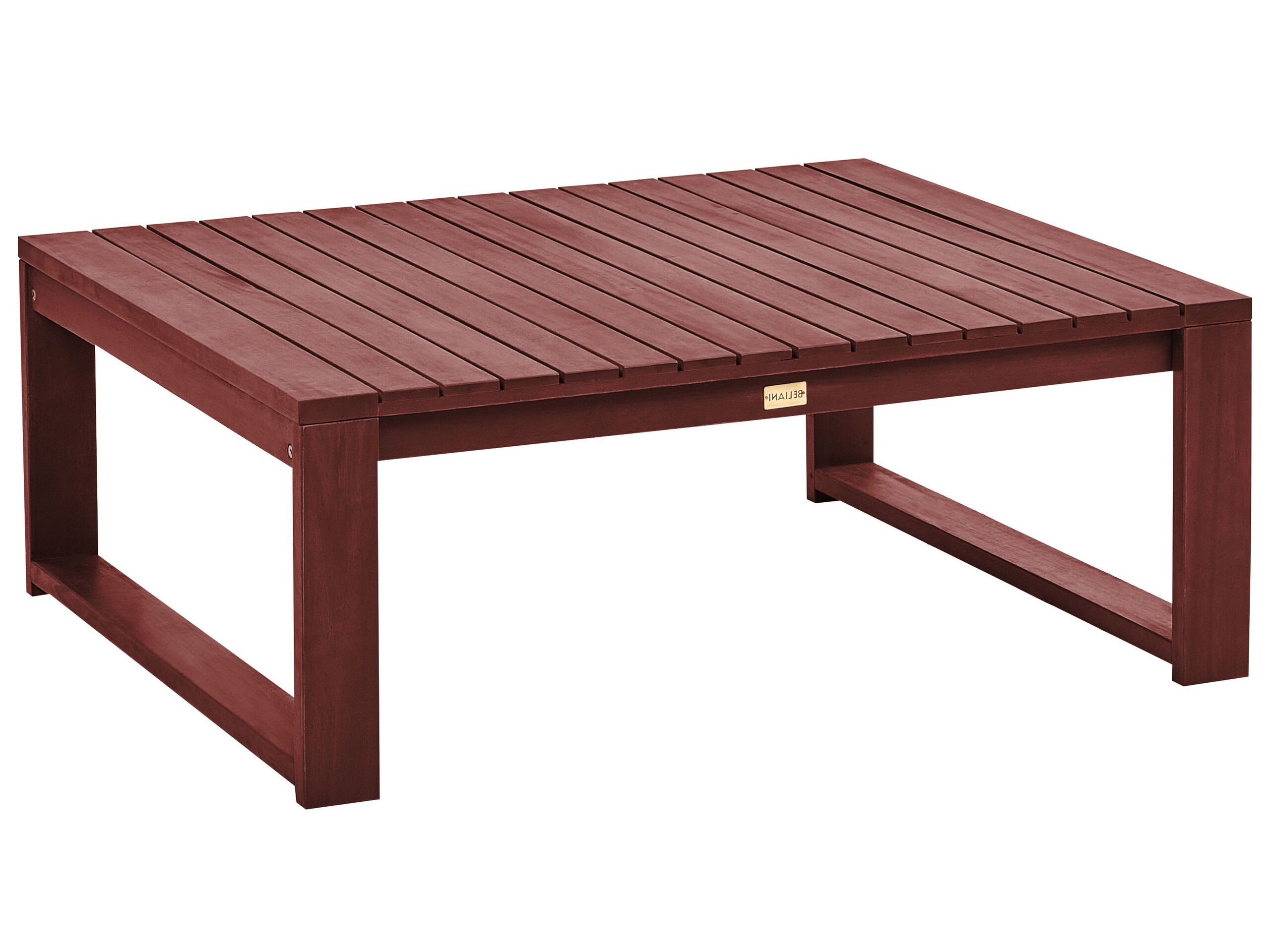 Acacia Garden Coffee Table 90 x 75 cm Mahogany Brown TIMOR II - Gemini Interiors