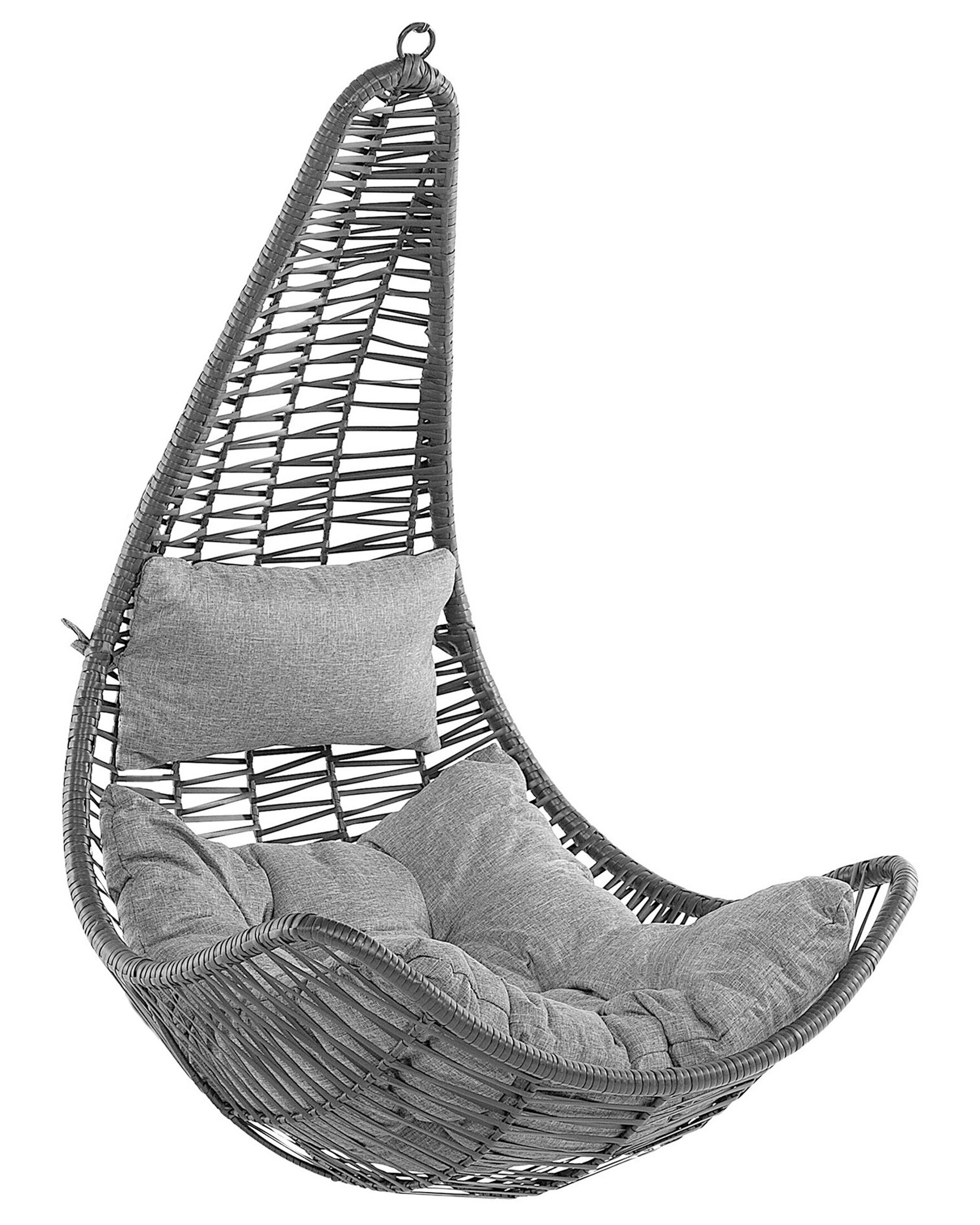 PE Rattan Hanging Chair Black ATRI II - Gemini Interiors