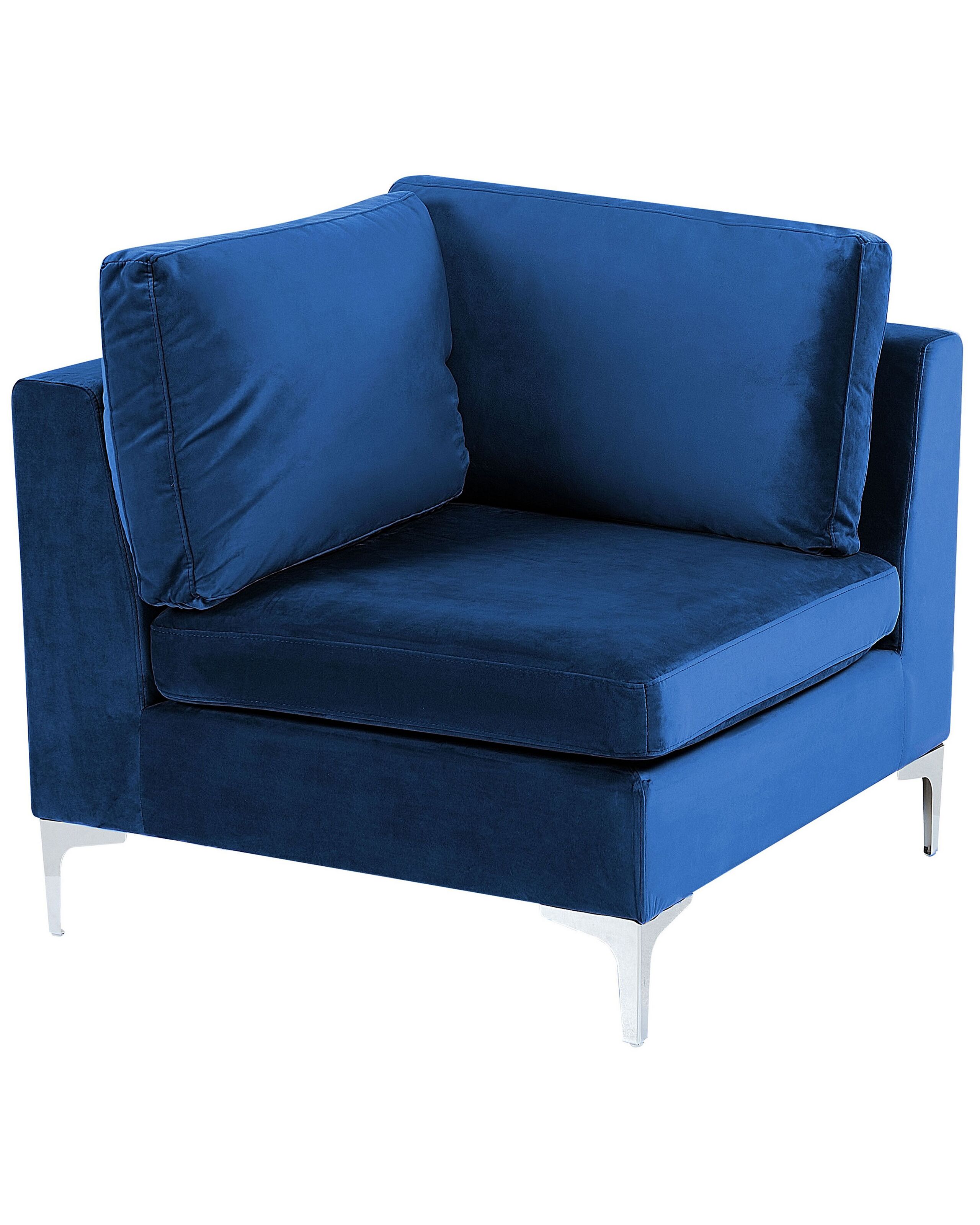 Velvet Corner Section Blue EVJA - Gemini Interiors