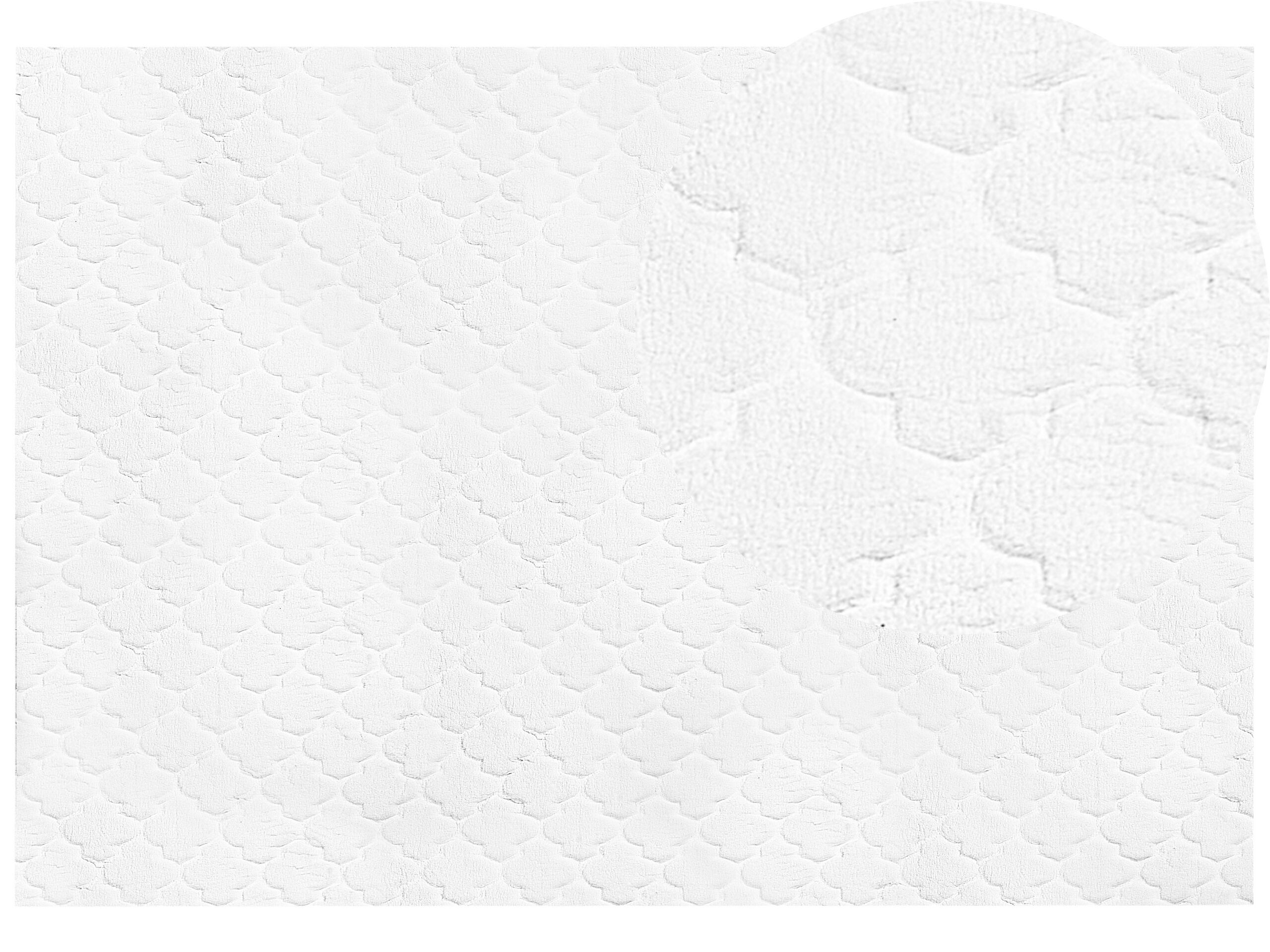 Faux Rabbit Fur Rug 160x230cm White - Gemini Interiors