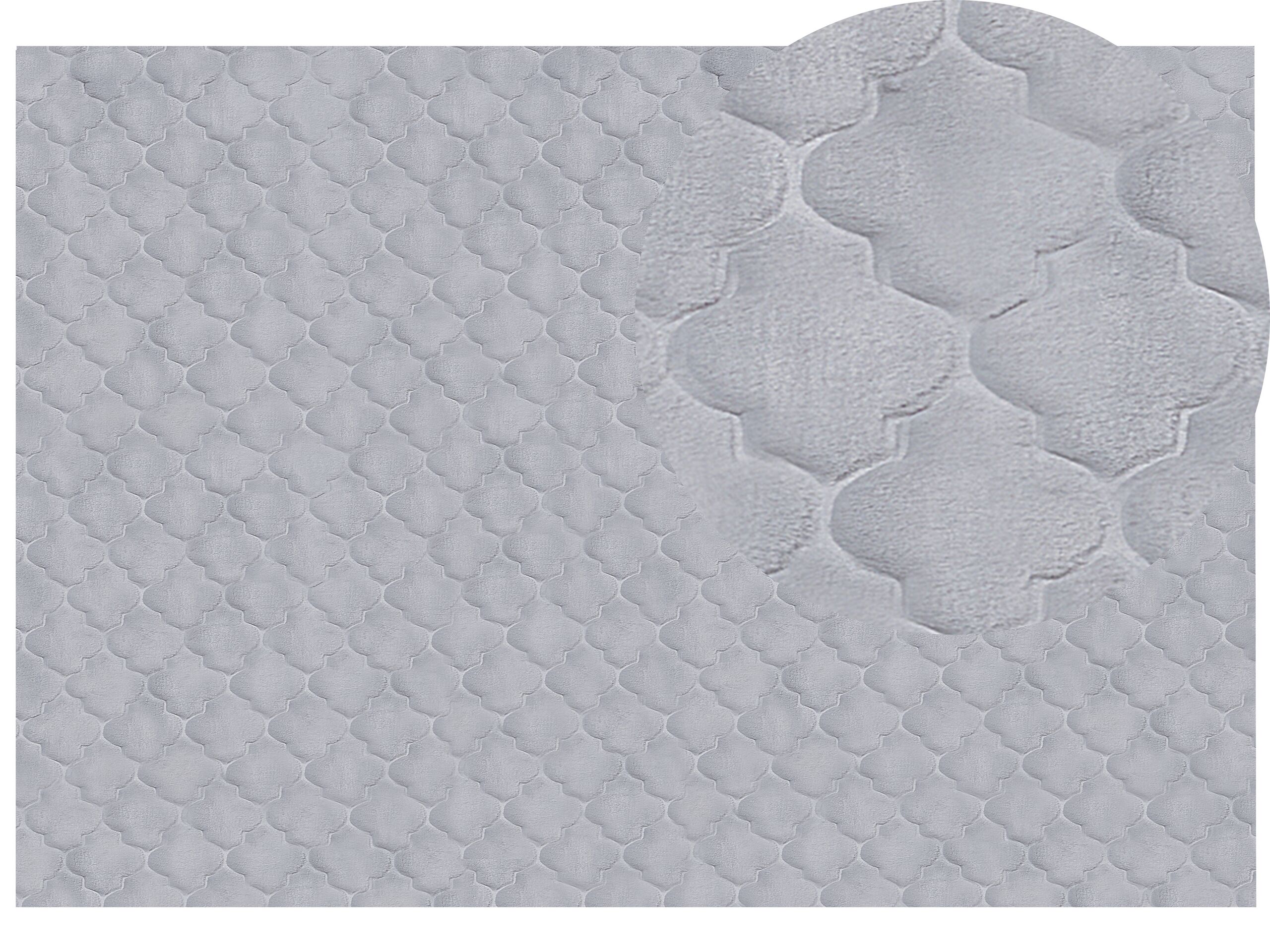 Faux Rabbit Fur Rug 160x230cm Grey - Gemini Interiors