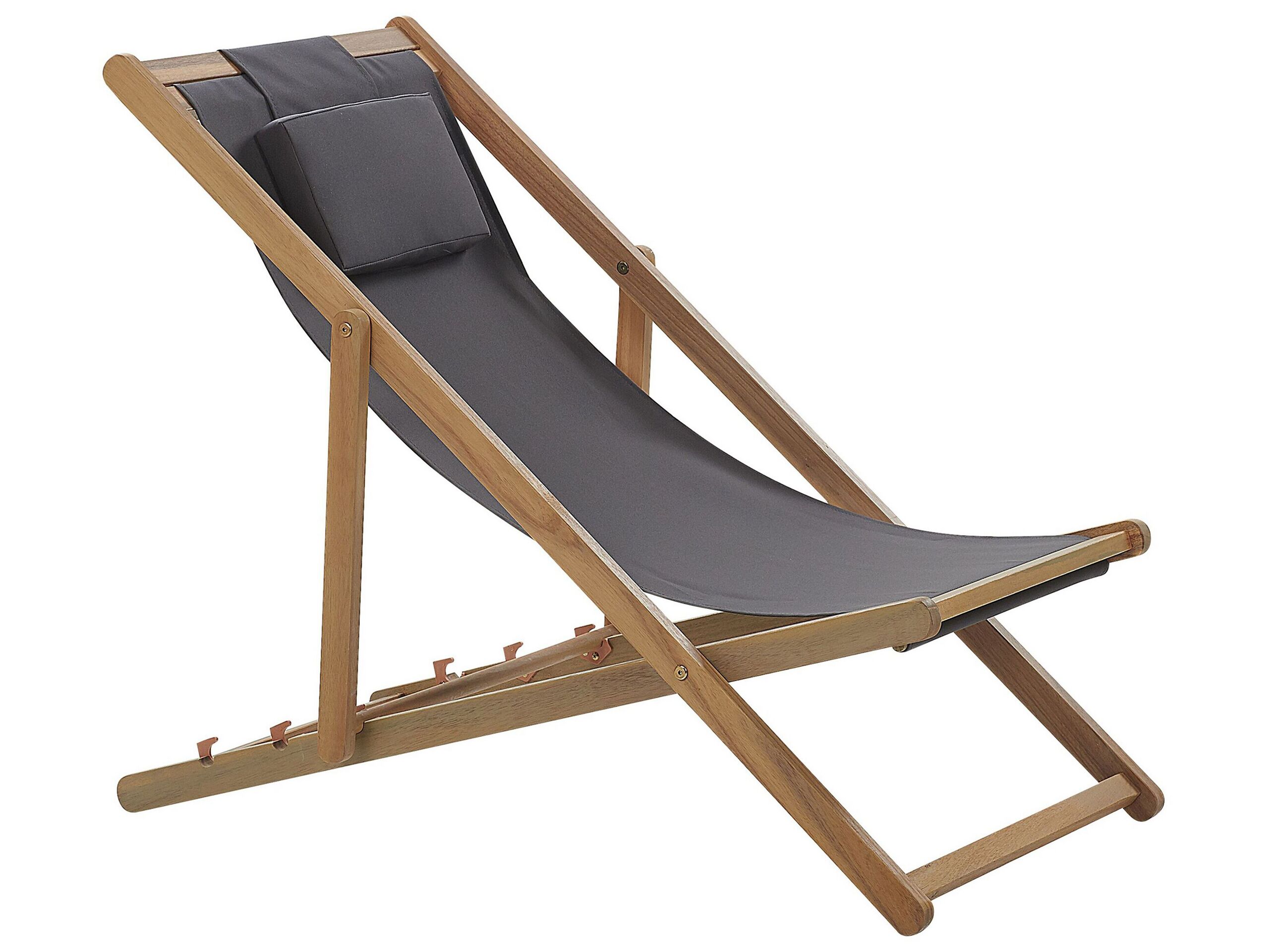 Folding Deck Chair and 2 Replacement Fabrics (Various Options) Light Wood AVELLINO - Gemini Interiors