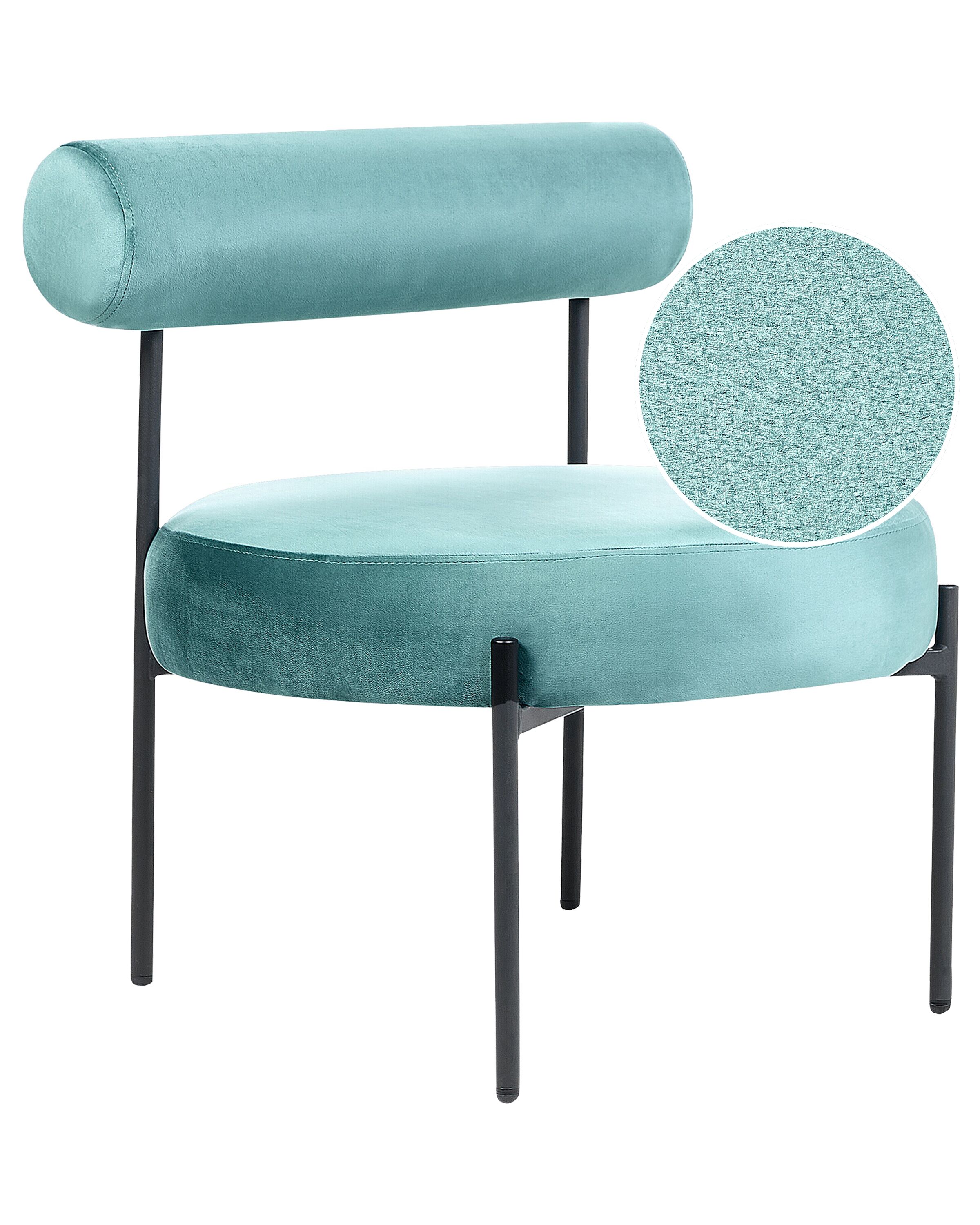 Velvet Accent Chair Green ALPHA - Gemini Interiors