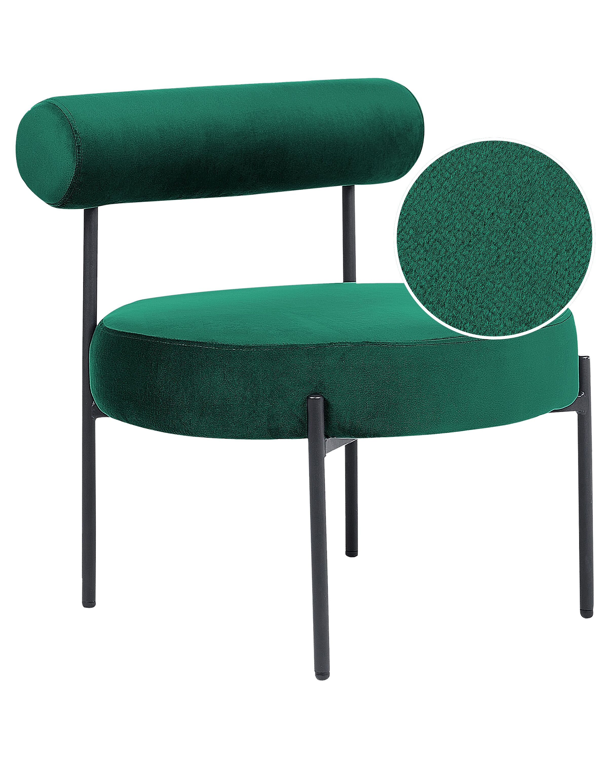 Velvet Accent Chair Emerald Green ALPHA - Gemini Interiors