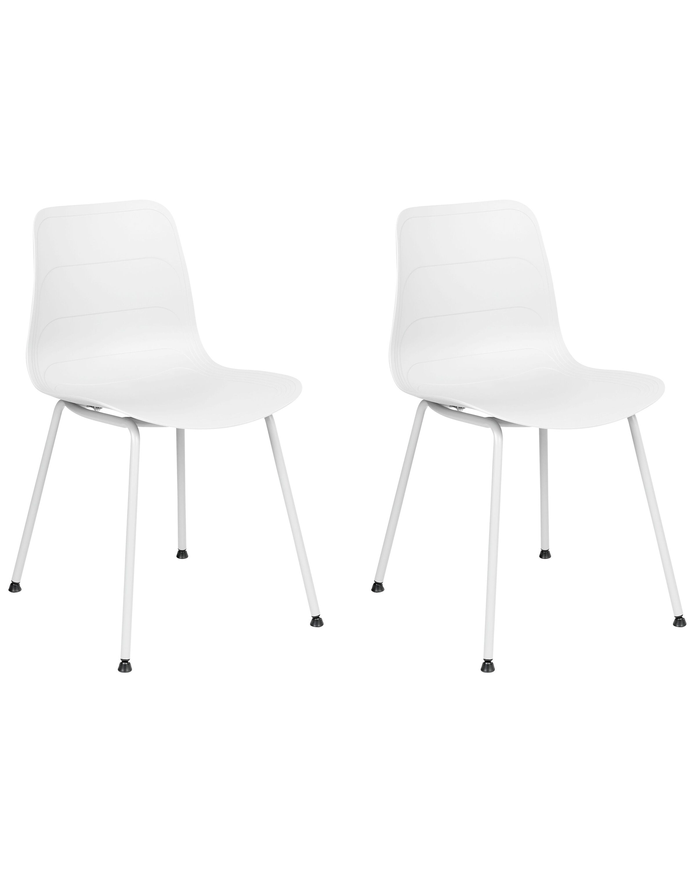 Set of 2 Dining Chairs White LOOMIS - Gemini Interiors