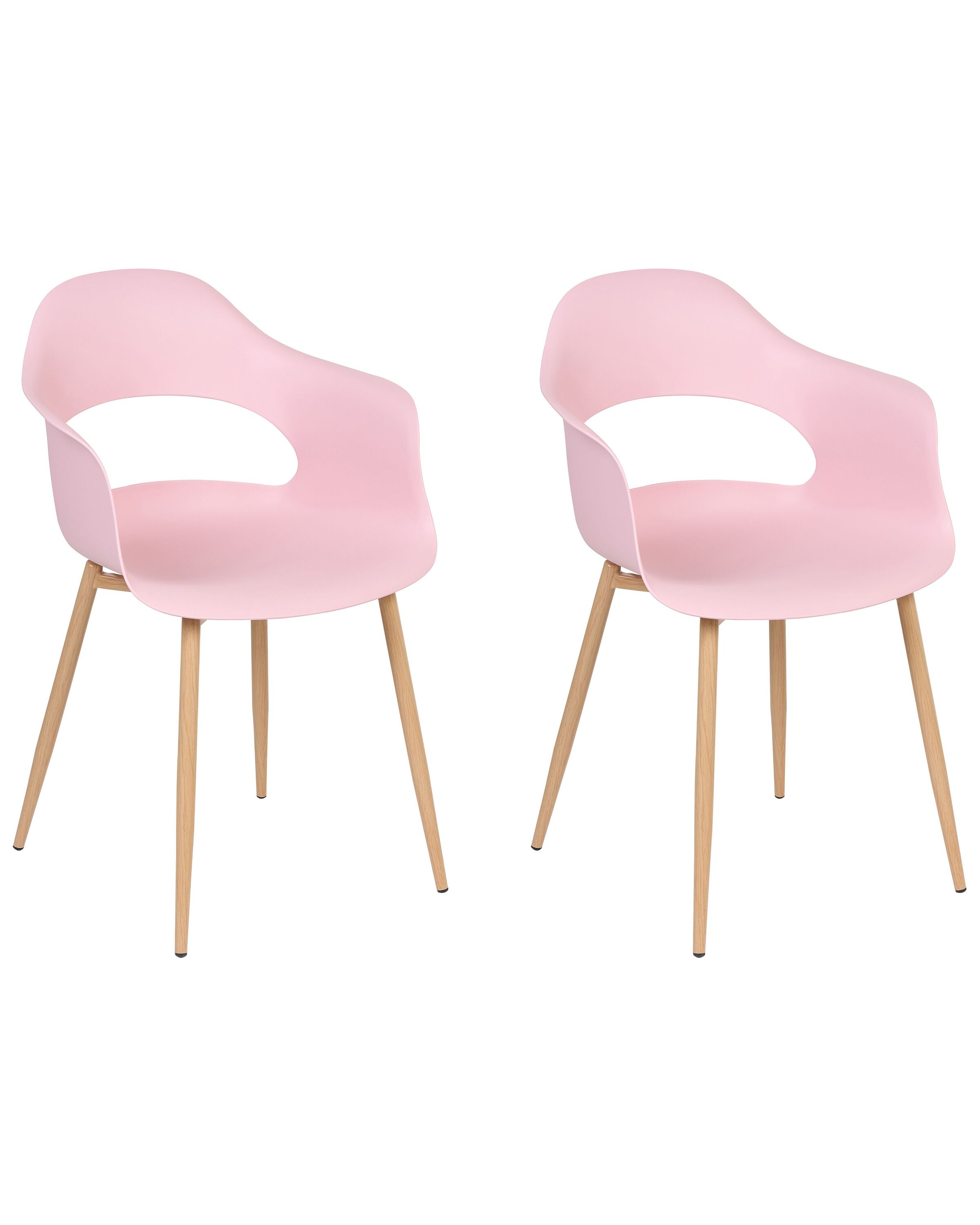 Set of 2 Dining Chairs Pink UTICA - Gemini Interiors