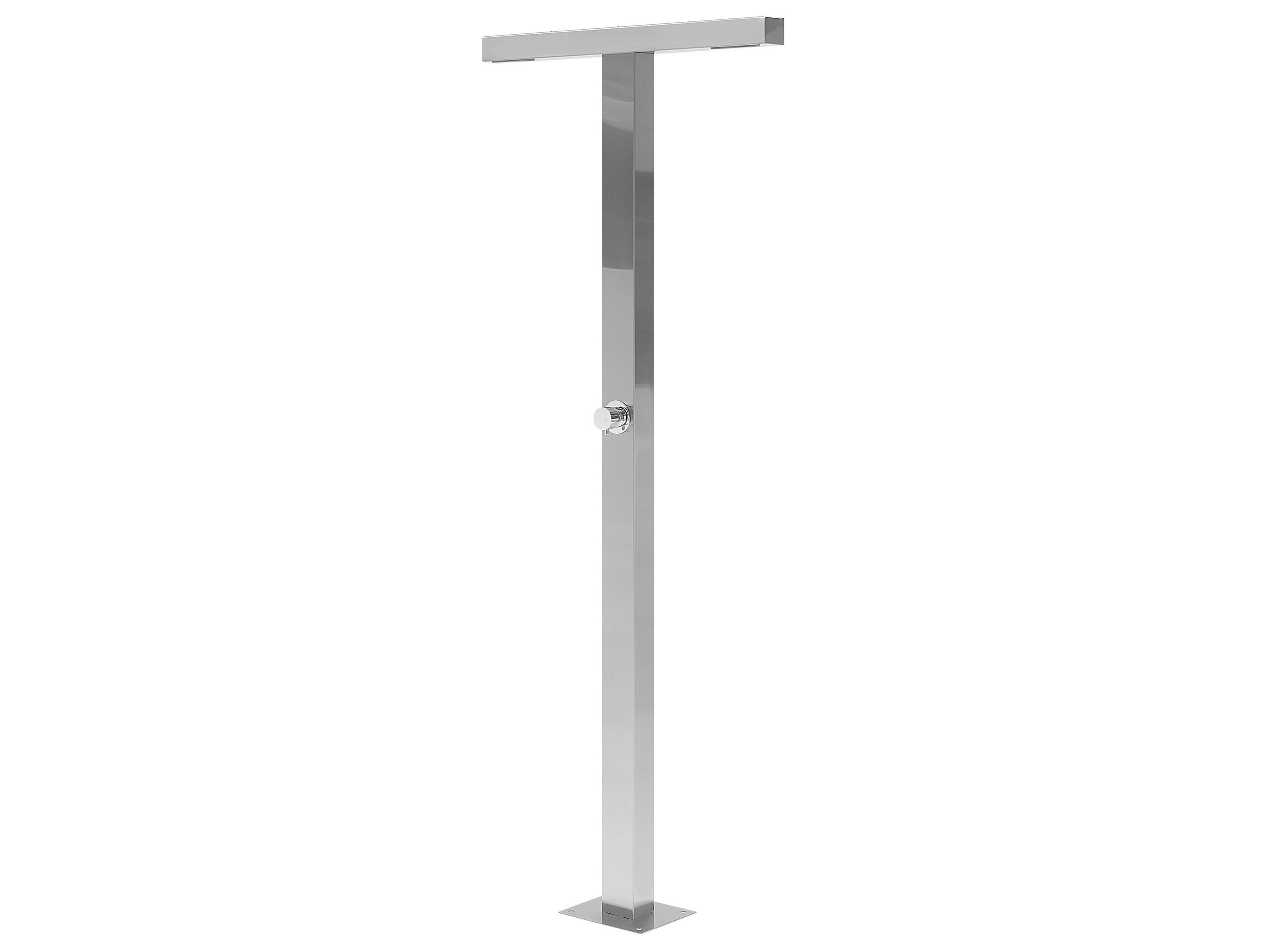Freestanding Outdoor Shower Silver URZULAI - Gemini Interiors
