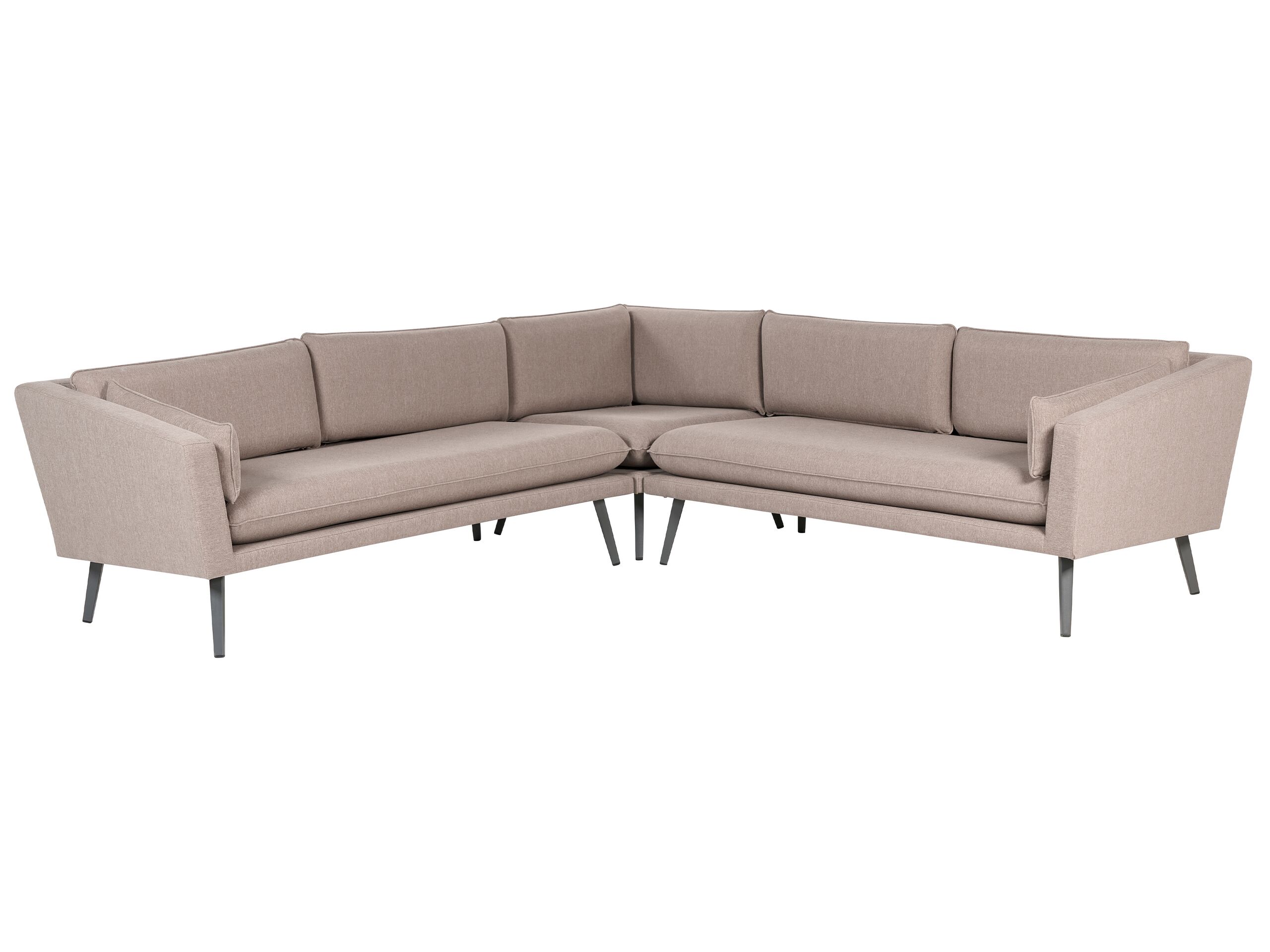 5 Seater Modular Garden Corner Sofa Beige LORETELLO - Gemini Interiors