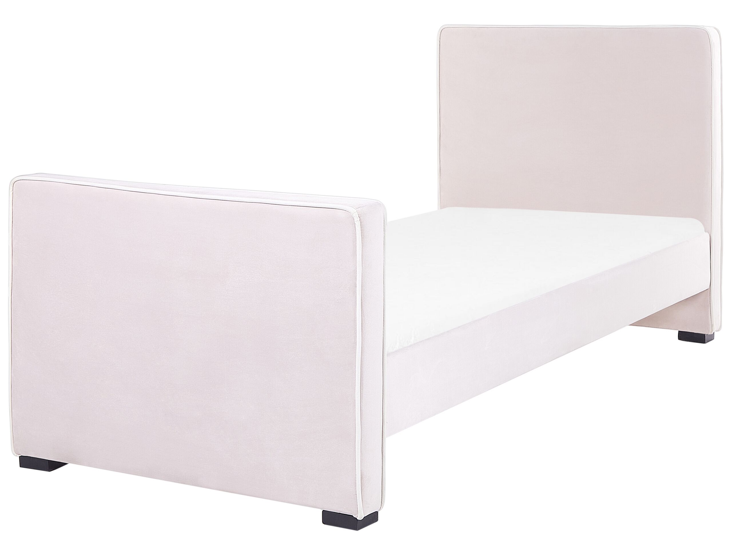 Velvet EU Single Size Bed Pink TEENIE - Gemini Interiors