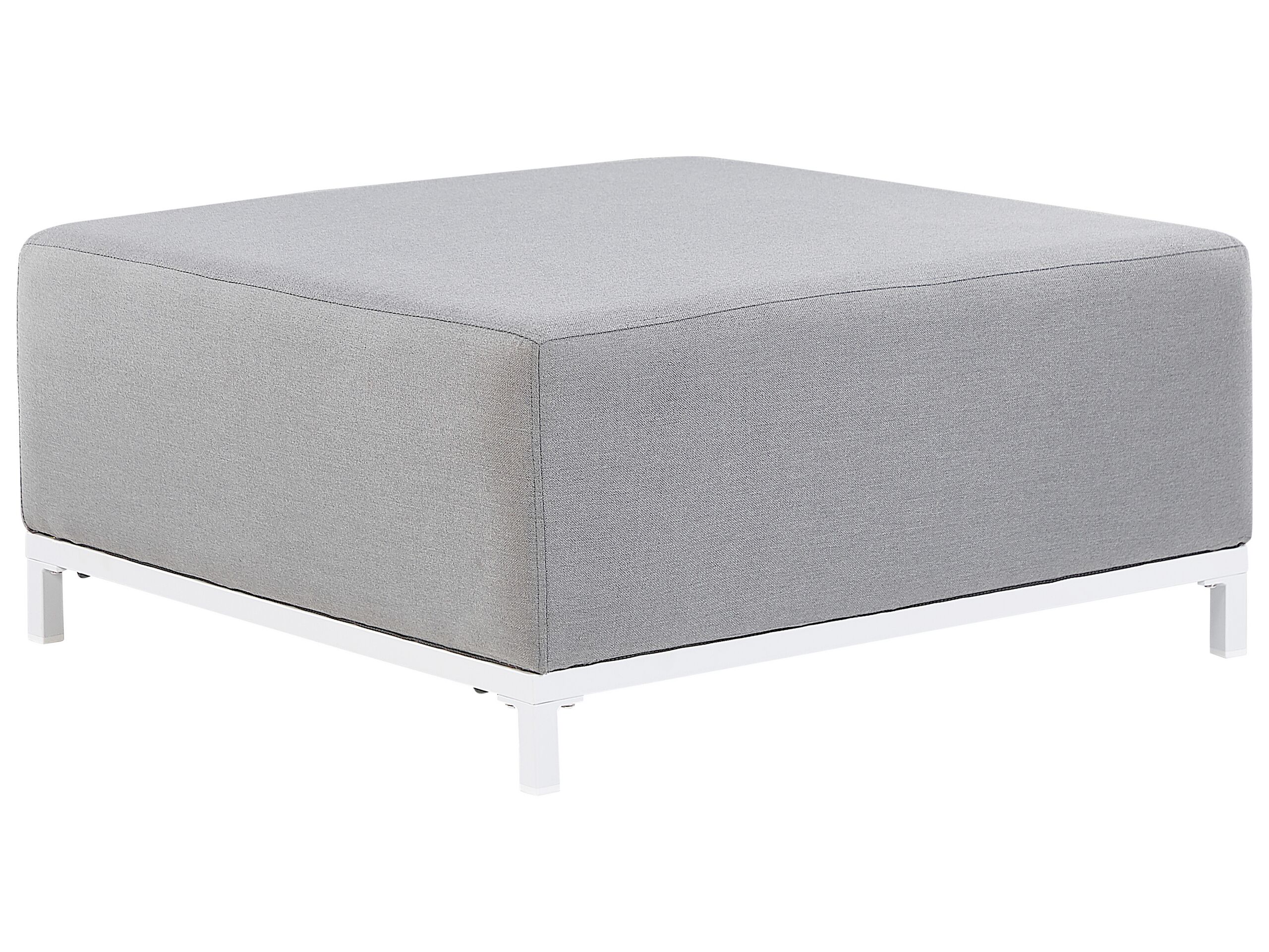 Garden Ottoman Light Grey with White ROVIGO - Gemini Interiors