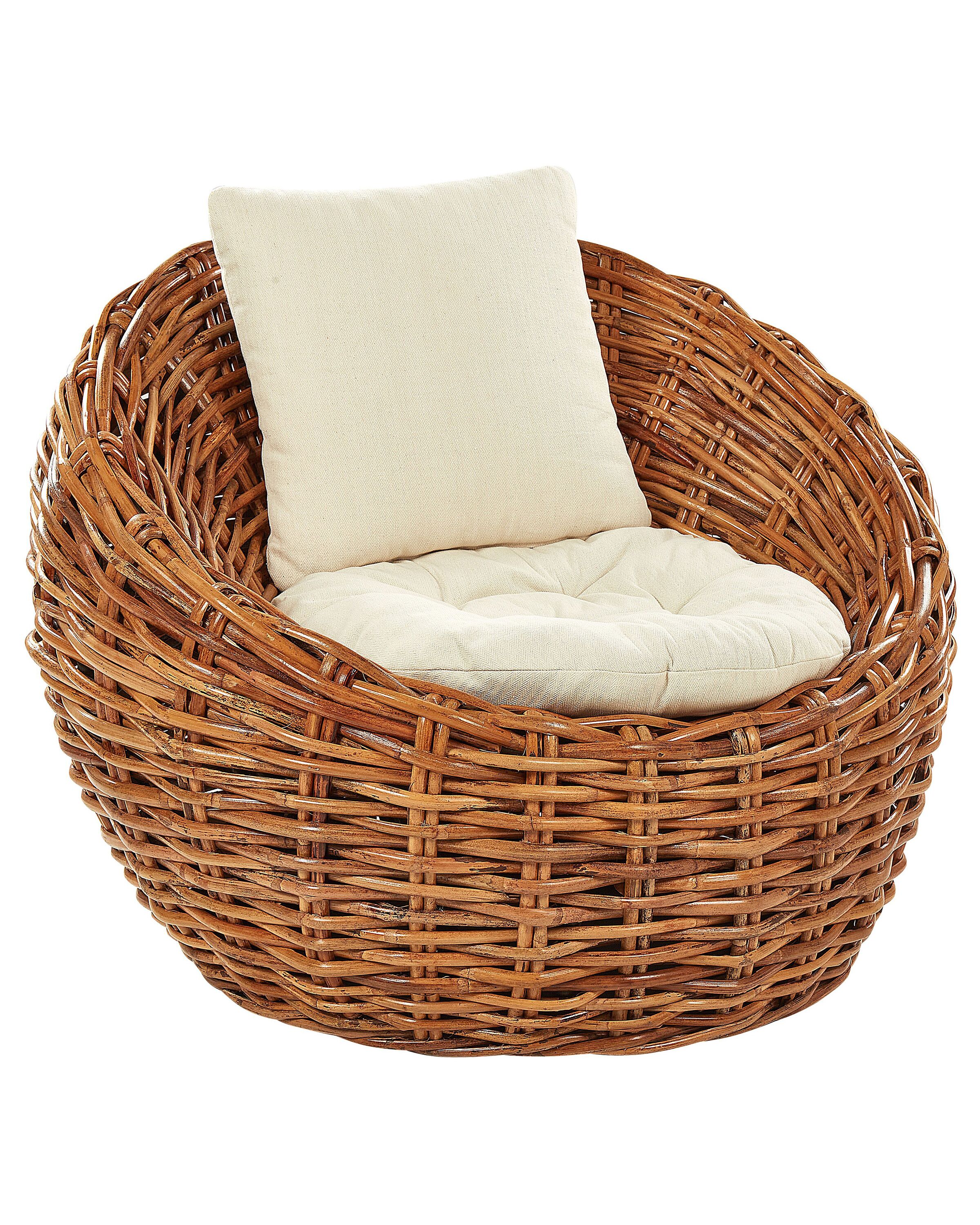 Rattan Chair Natural LERICI - Gemini Interiors