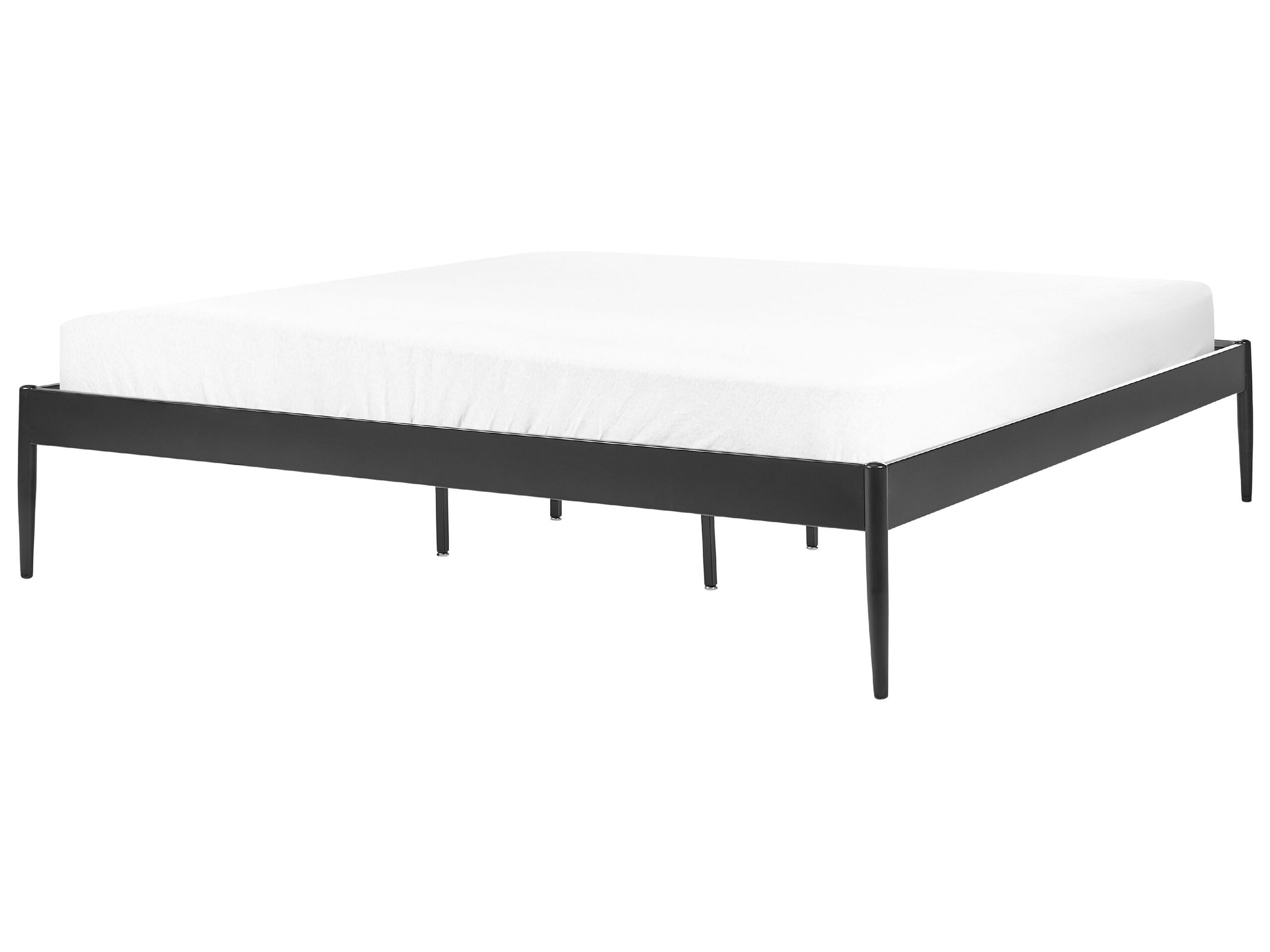 Metal EU Super King Size Bed Black VAURS - Gemini Interiors
