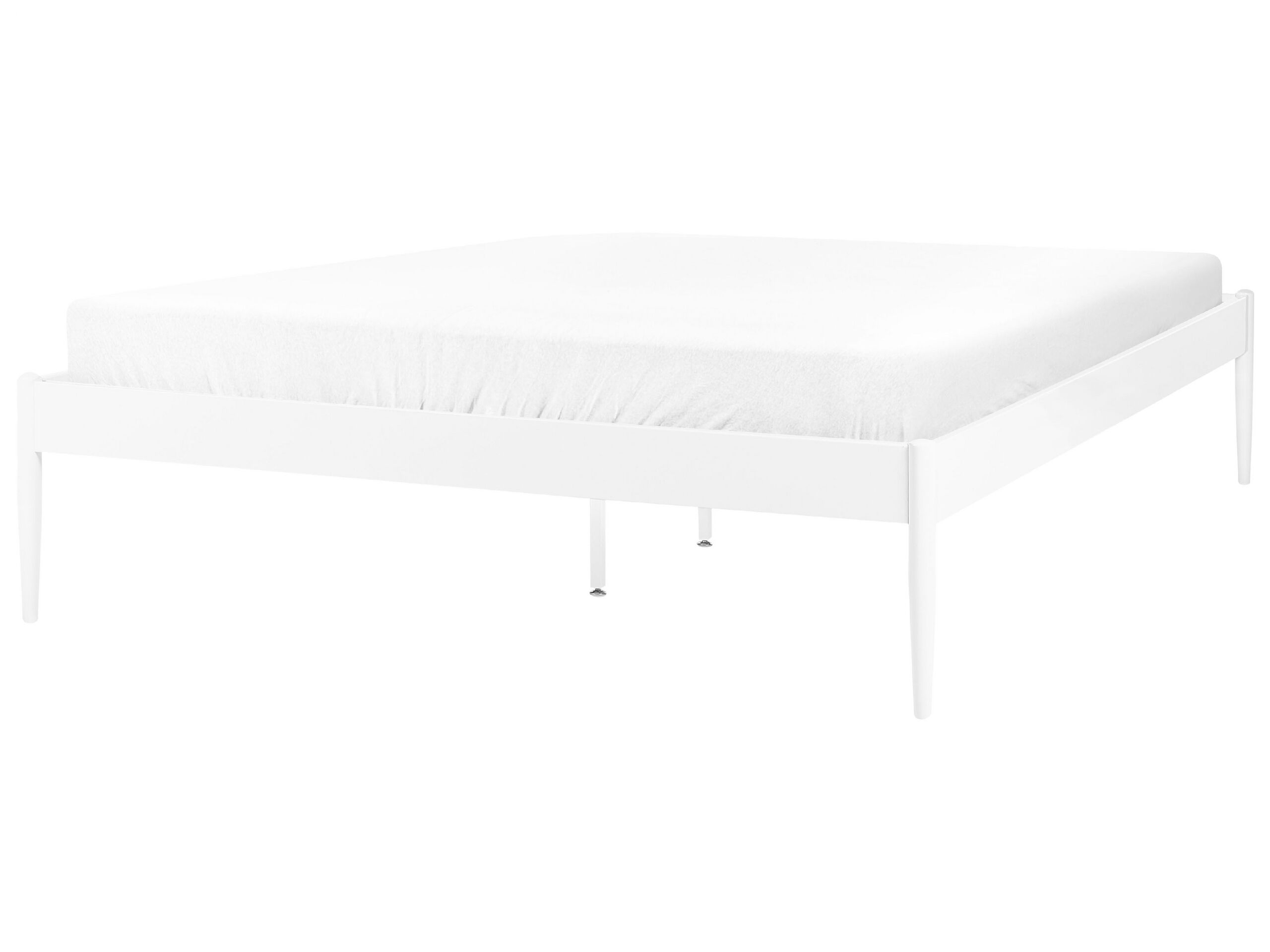 Metal EU Double Size Bed White VAURS - Gemini Interiors