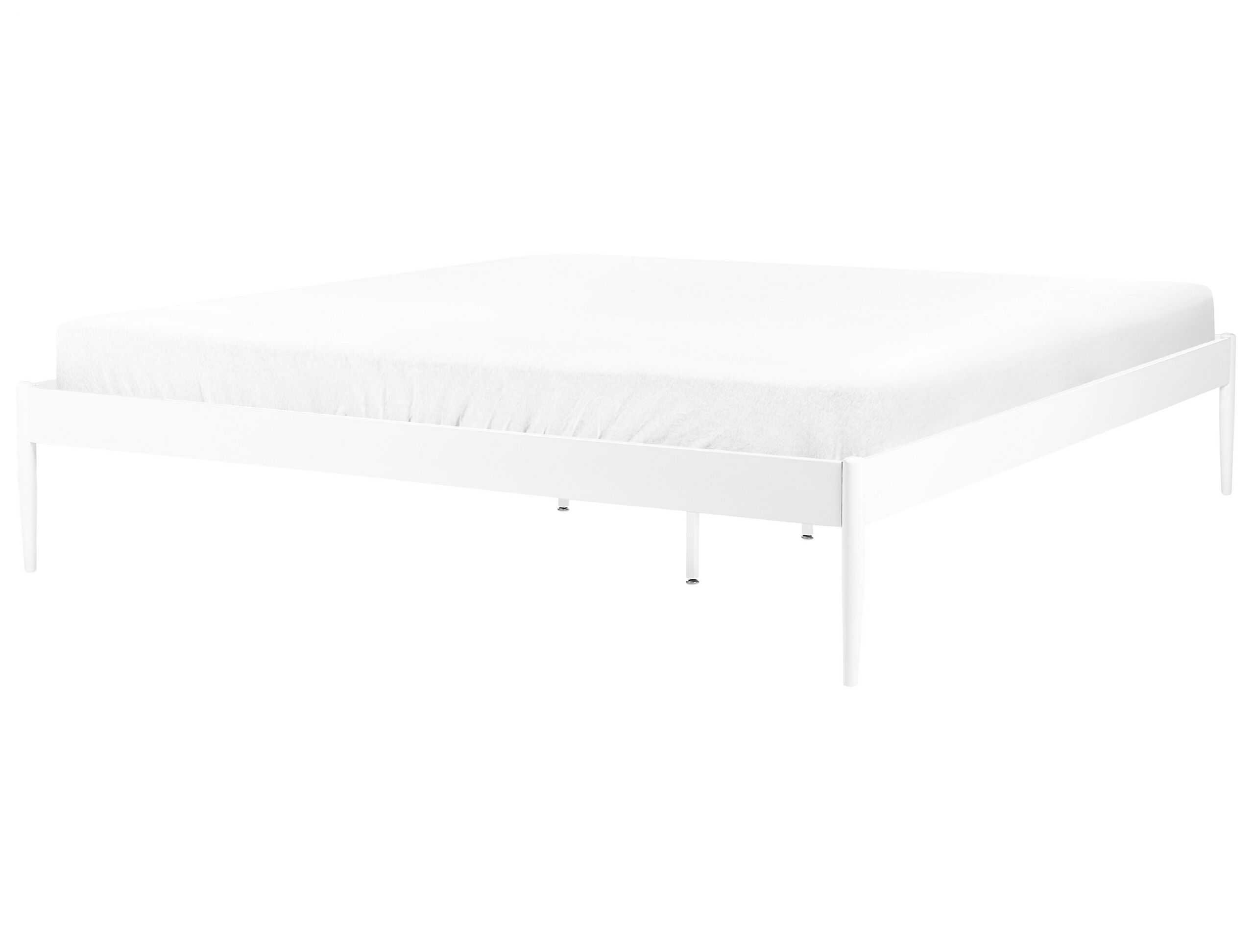 Metal EU Super King Size Bed White VAURS - Gemini Interiors