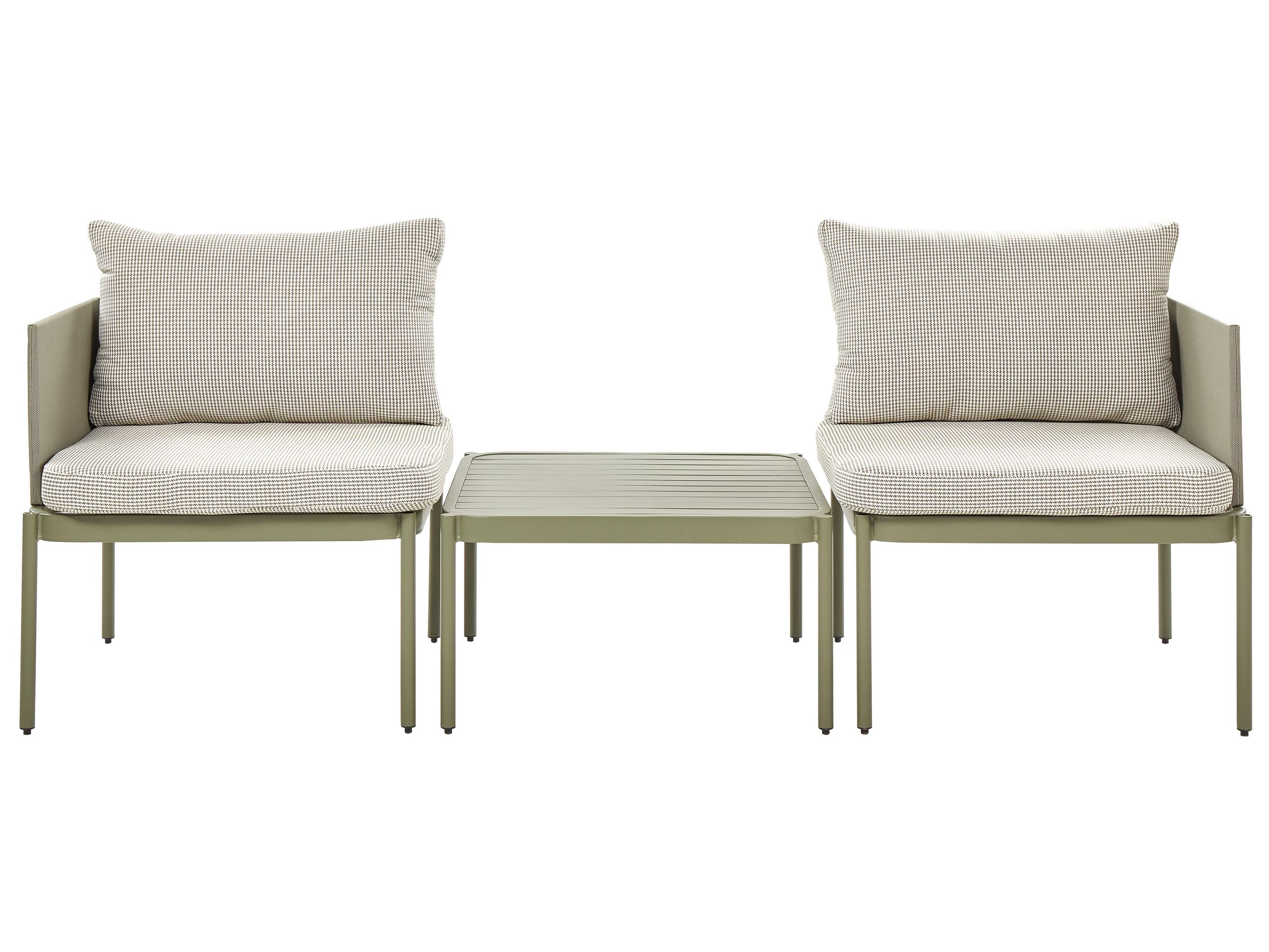 2 Seater Convertible Garden Sofa Set Green TERRACINA - Gemini Interiors