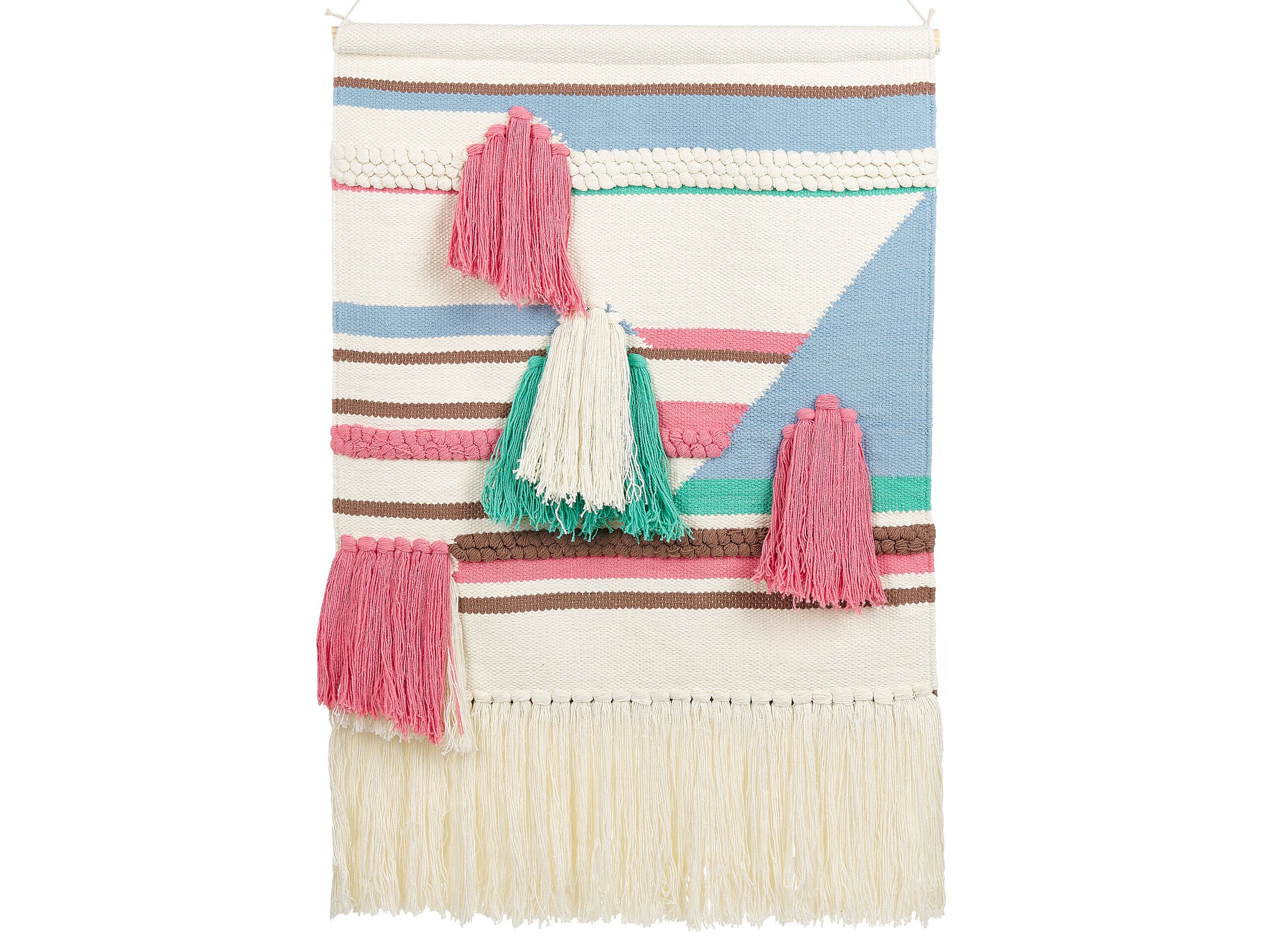 Cotton MacramÃ Wall Hanging Multicolour MOOLA - Gemini Interiors