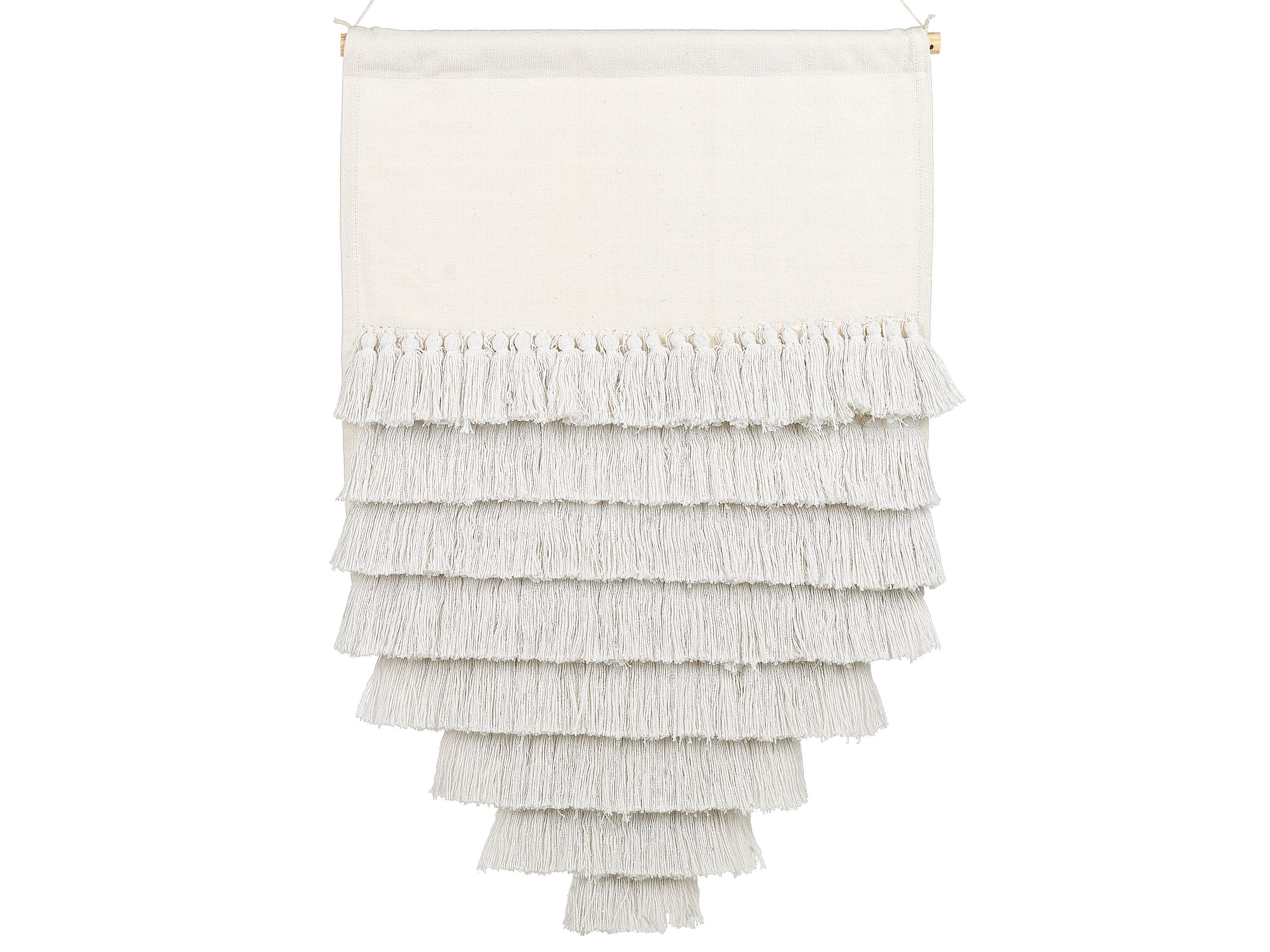 Cotton MacramÃ Wall Hanging White THUL - Gemini Interiors