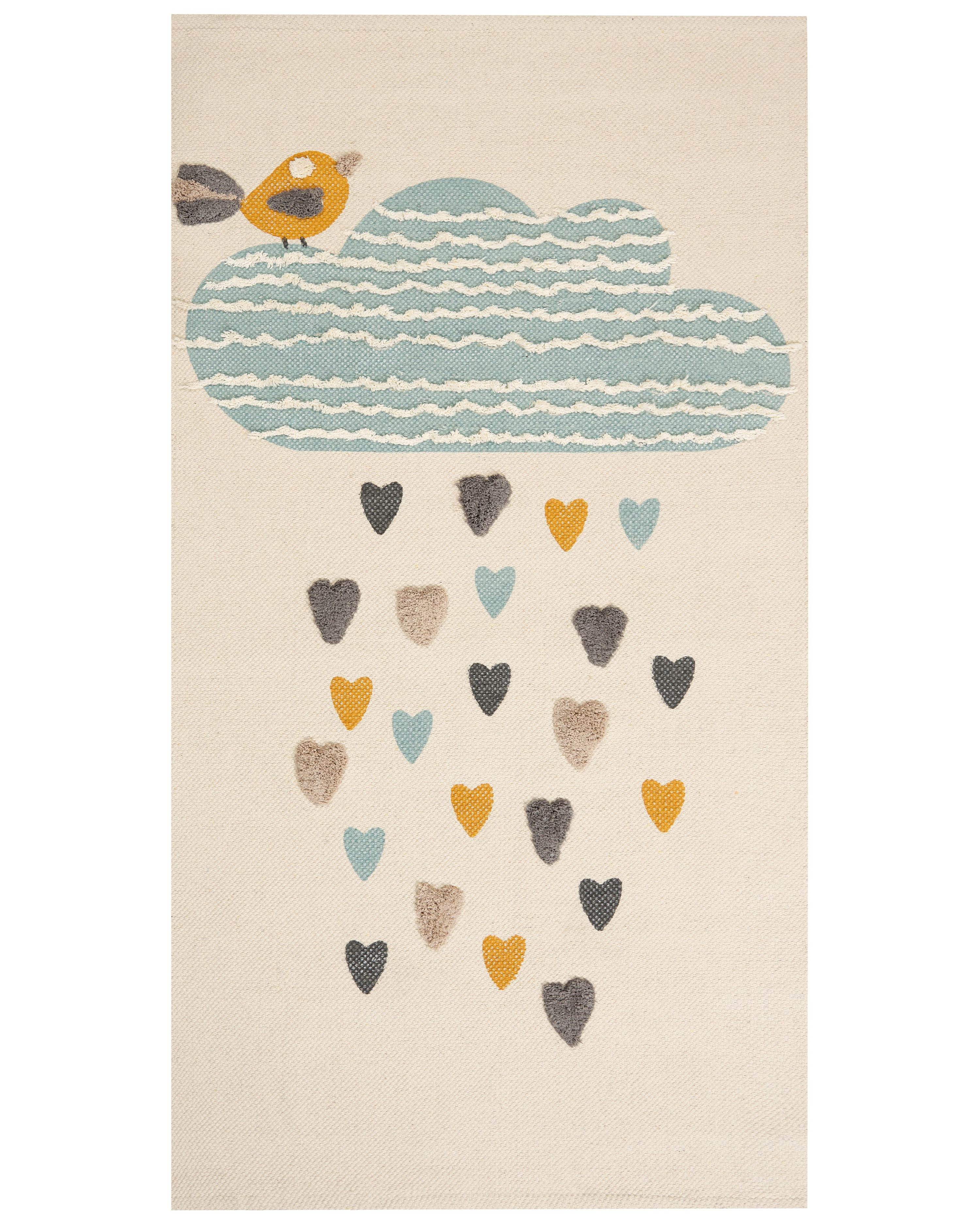 Cotton Kids Rug 80x150cm Multicolour - Gemini Interiors