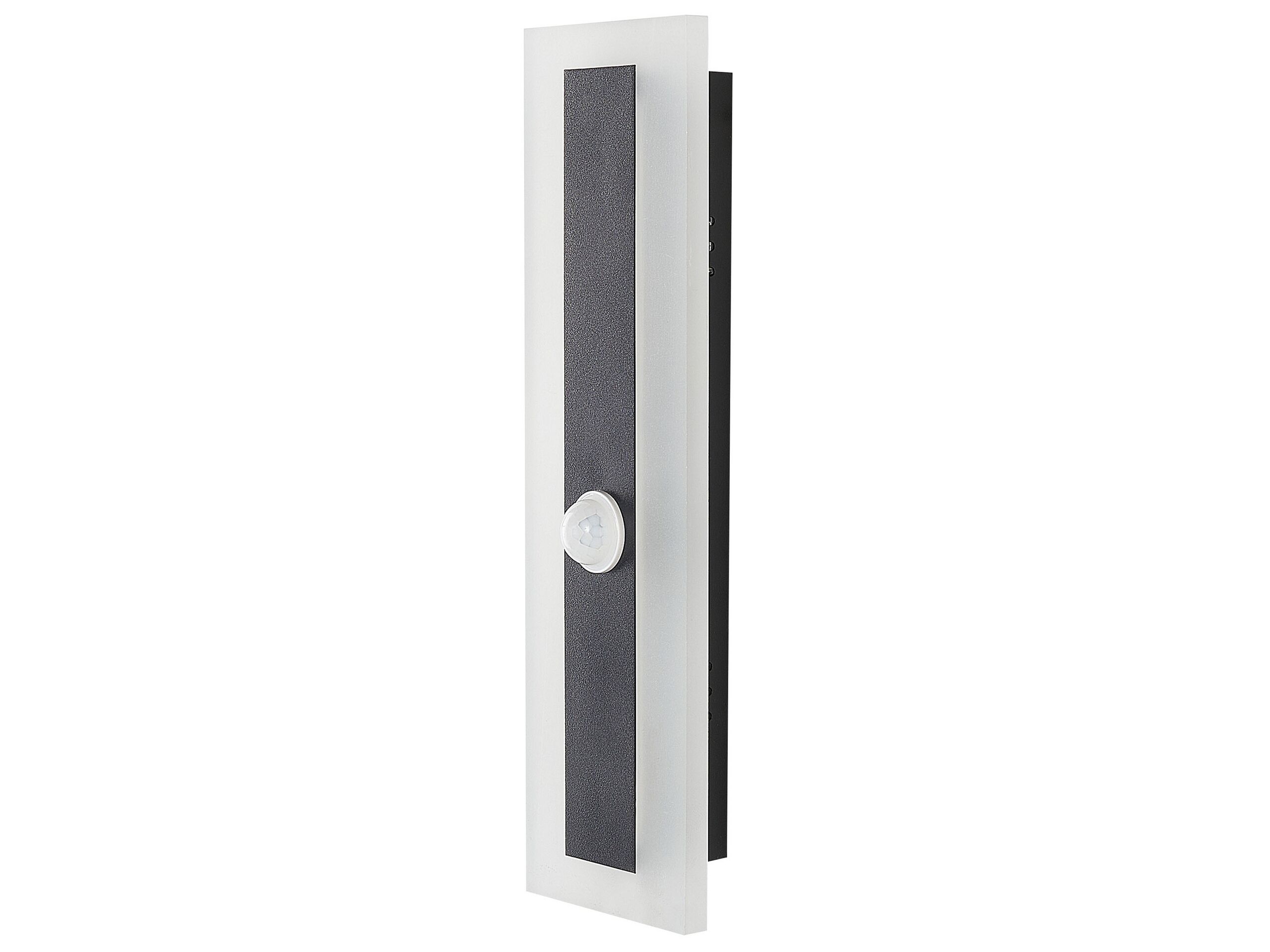 Outdoor LED Wall Light with Motion Sensor 30 cm Black SAVANE - Gemini Interiors