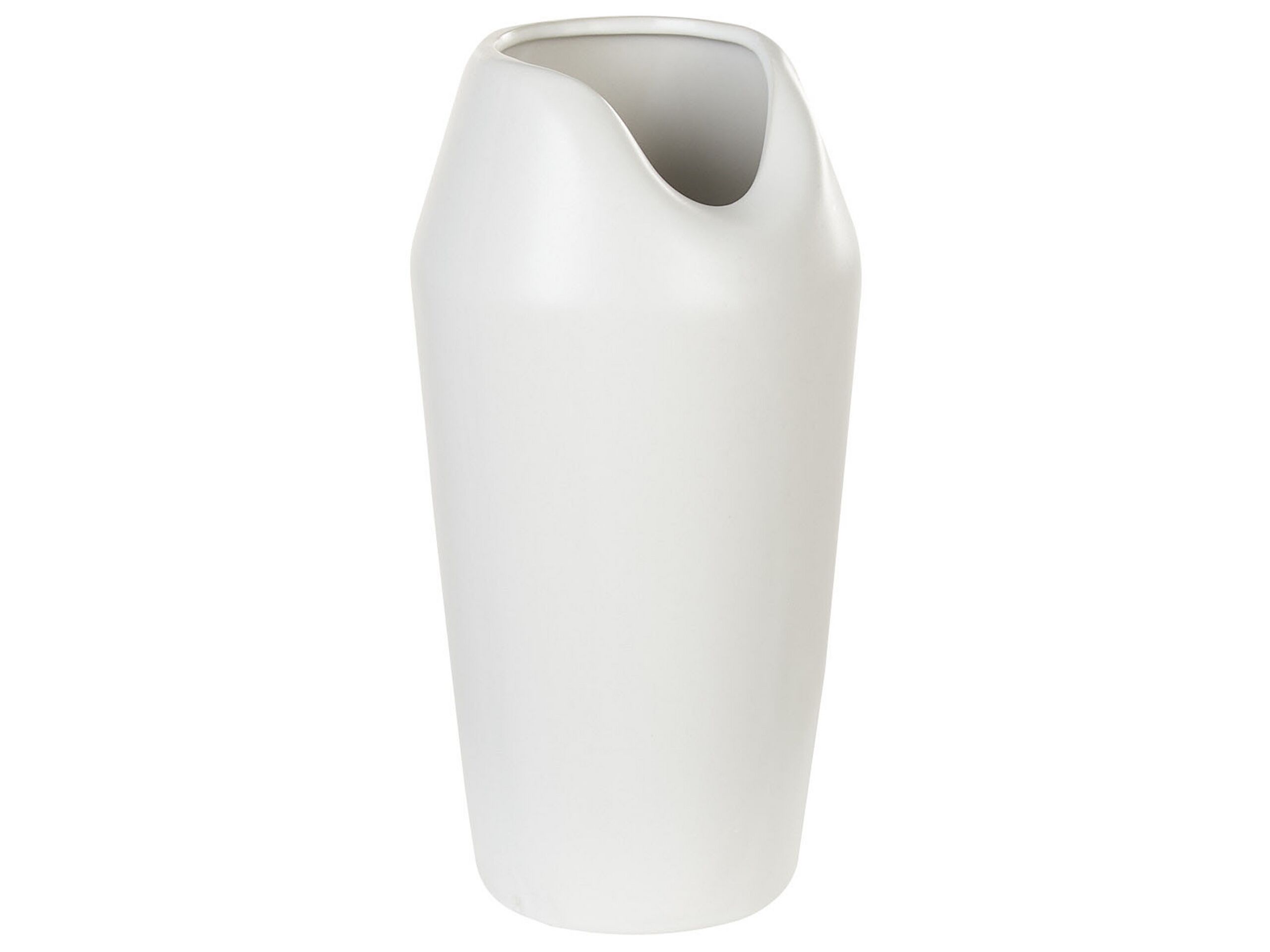Stoneware Decorative Vase 33 White - Gemini Interiors