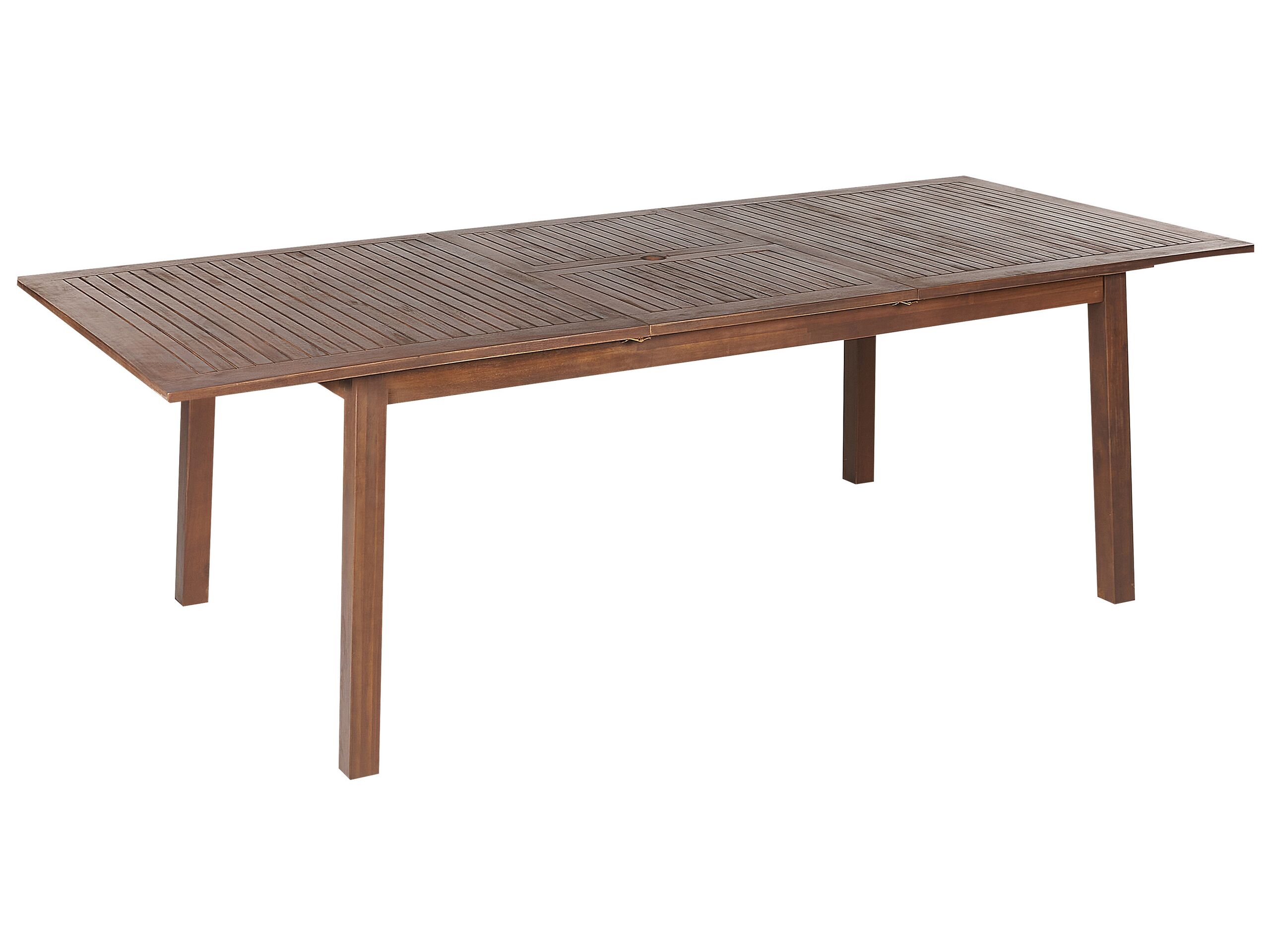Extending Acacia Garden Table 180/240 x 100 cm Dark Wood CESANA - Gemini Interiors