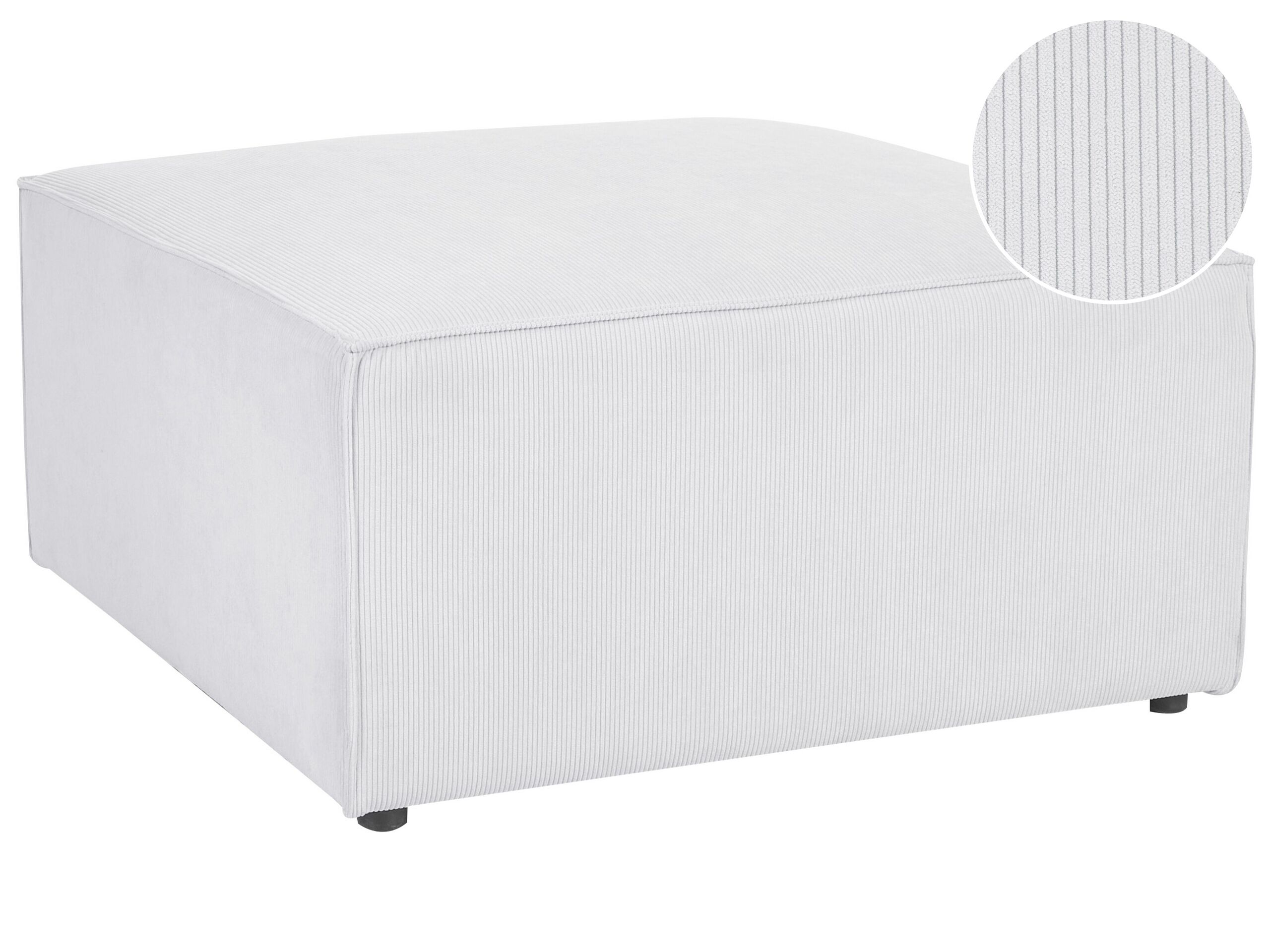 Jumbo Cord Ottoman Off White LEMVIG - Gemini Interiors