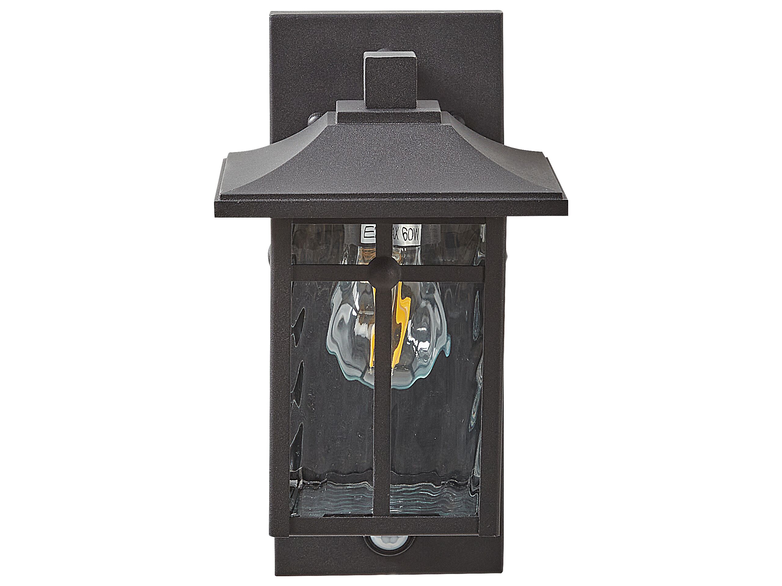Outdoor Wall Light with Motion Sensor Black TEVIOT - Gemini Interiors