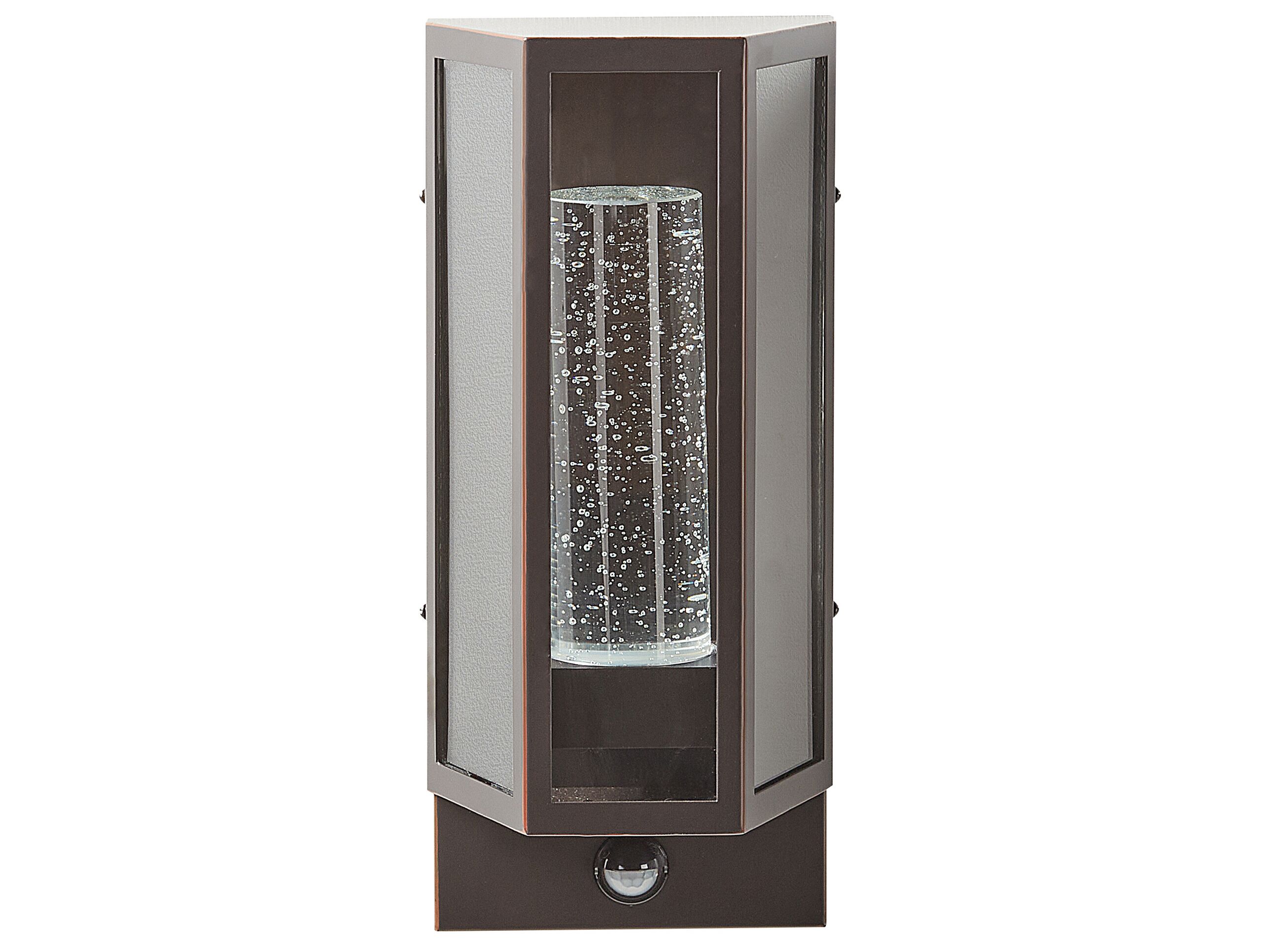 Outdoor LED Wall Light with Motion Sensor Brown FRUID - Gemini Interiors