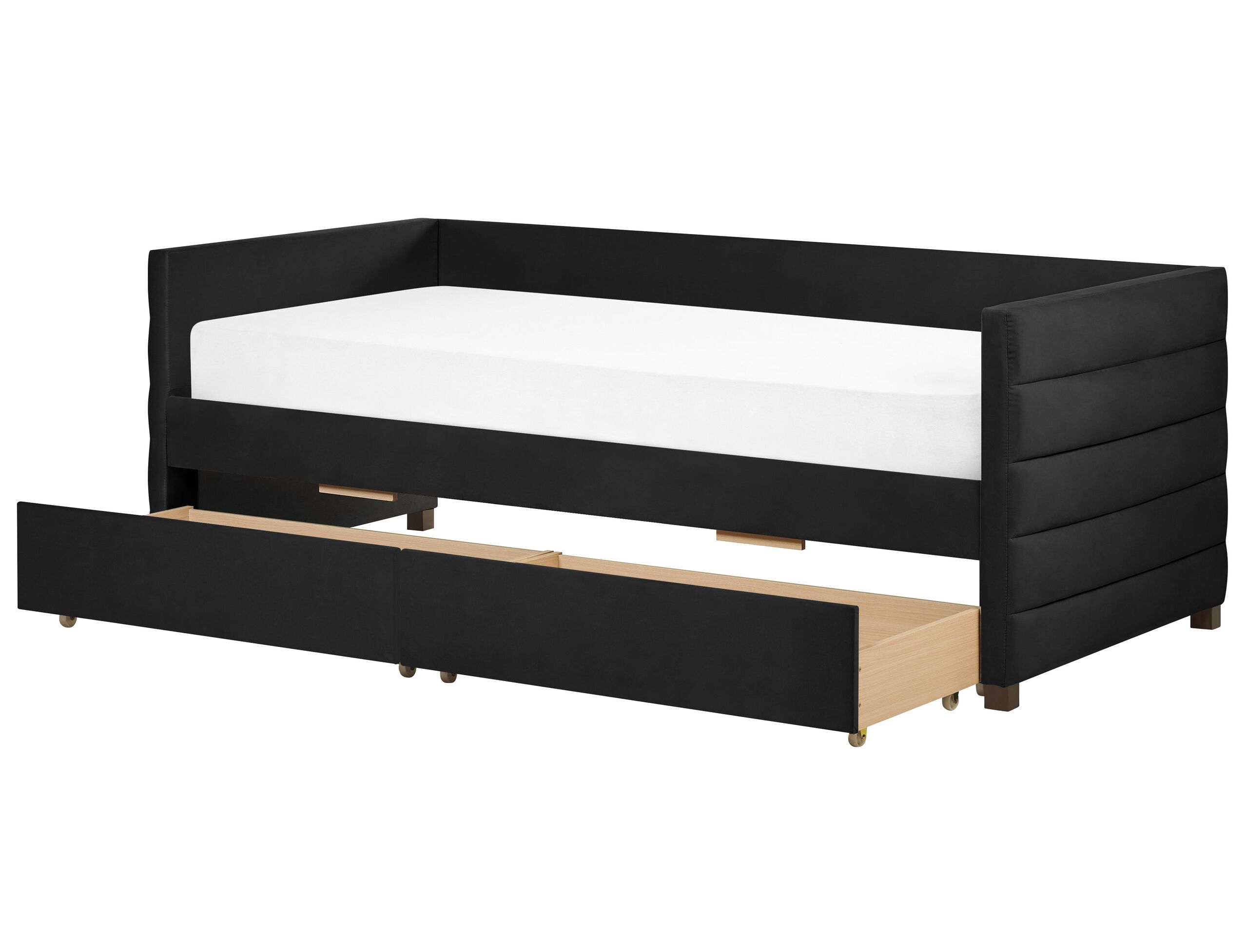 Velvet EU Single Daybed Black MARRAY - Gemini Interiors