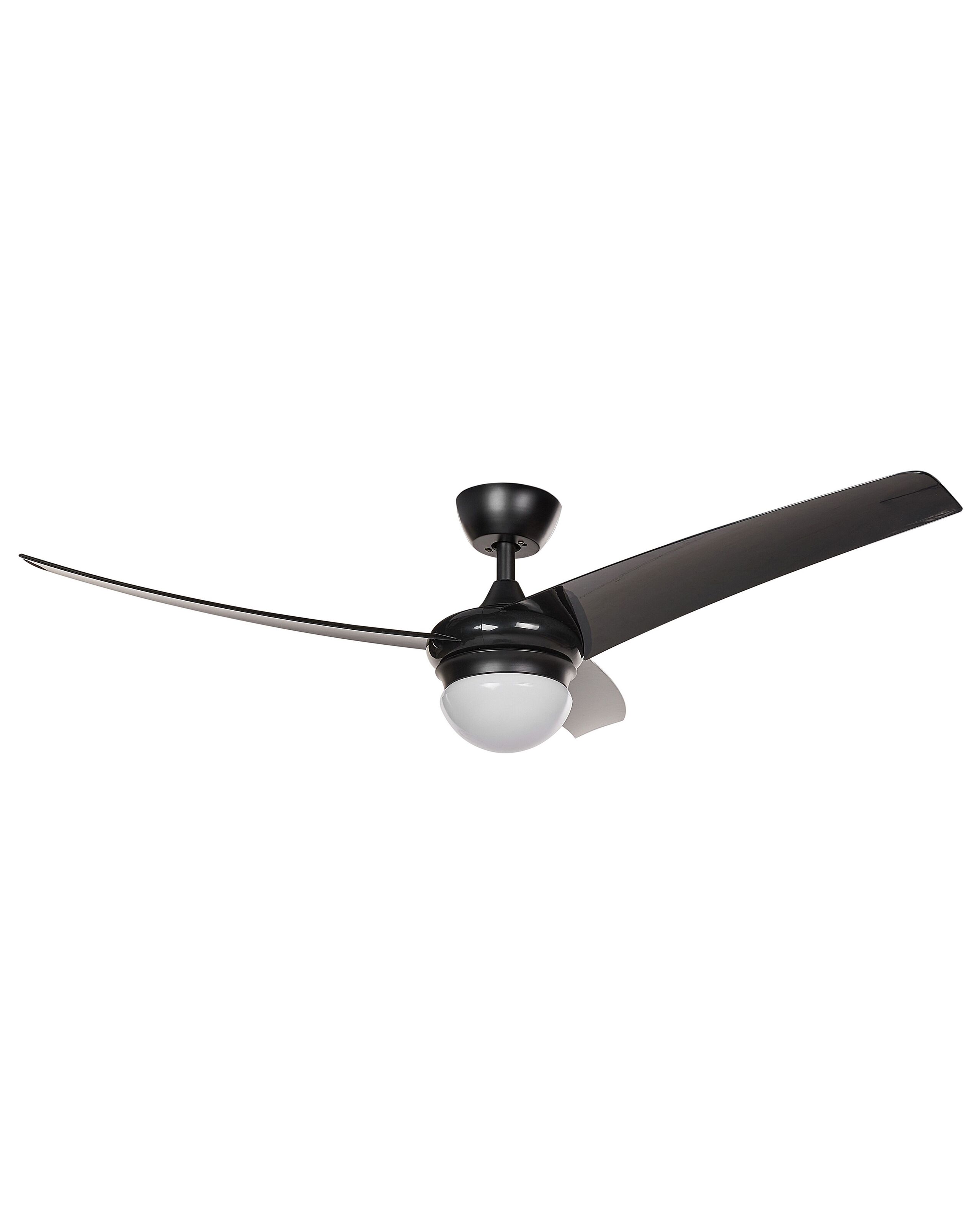 Ceiling Fan with Light Black JIBOA - Gemini Interiors
