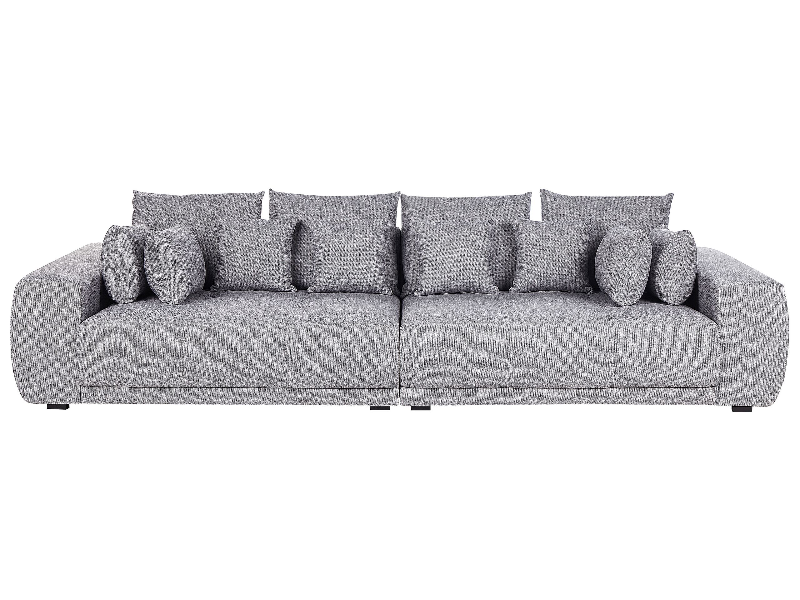 4 Seater Fabric Sofa Grey TORPO - Gemini Interiors