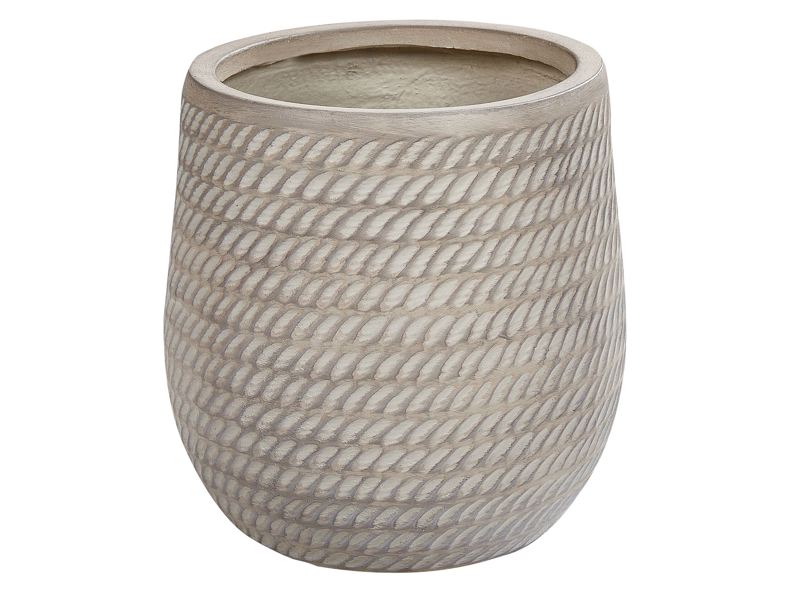 Plant Pot âŒ€ 27 cm Taupe LIVADIA - Gemini Interiors