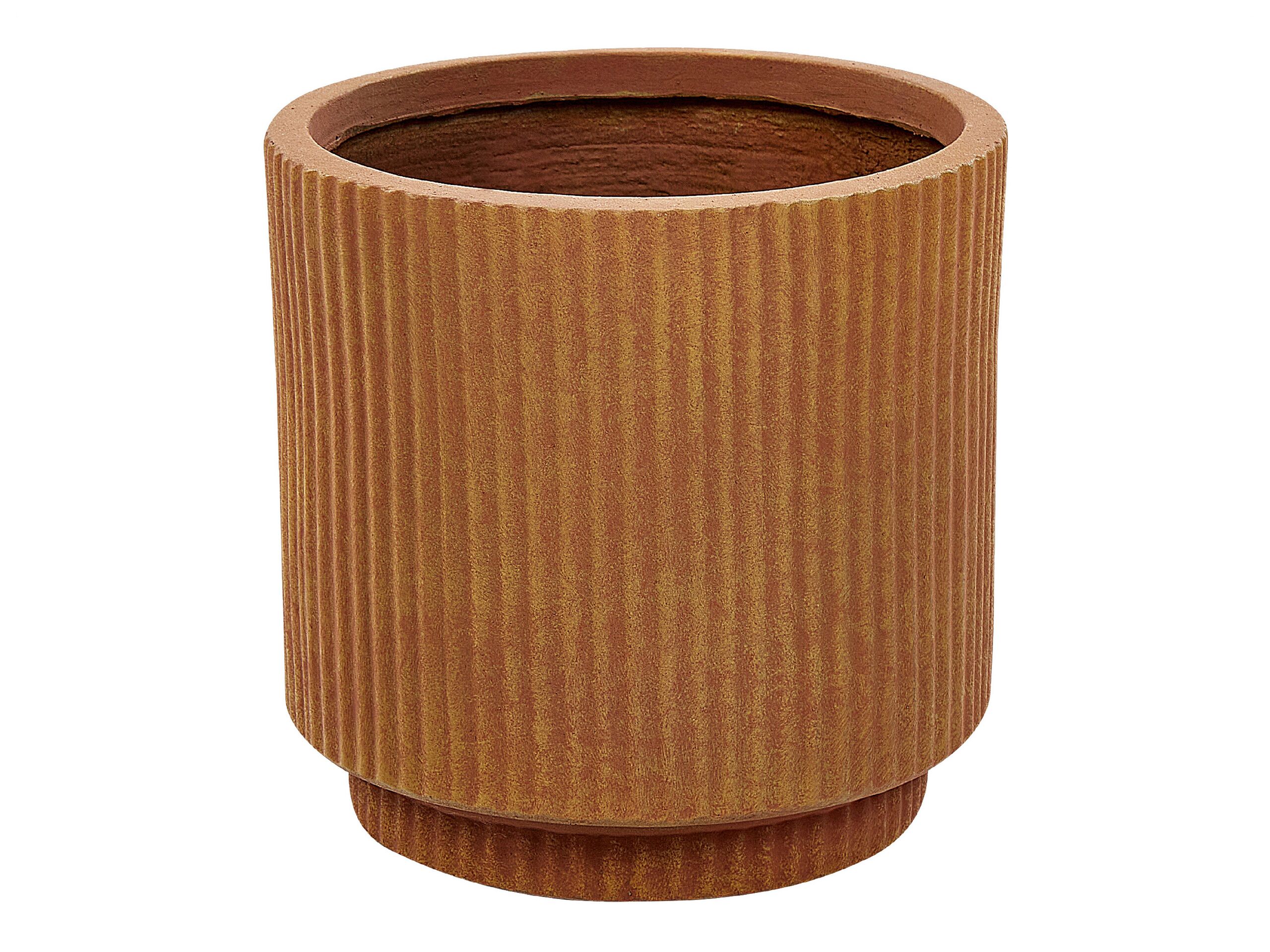 Plant Pot âŒ€ 24 cm Golden Brown DARIA - Gemini Interiors