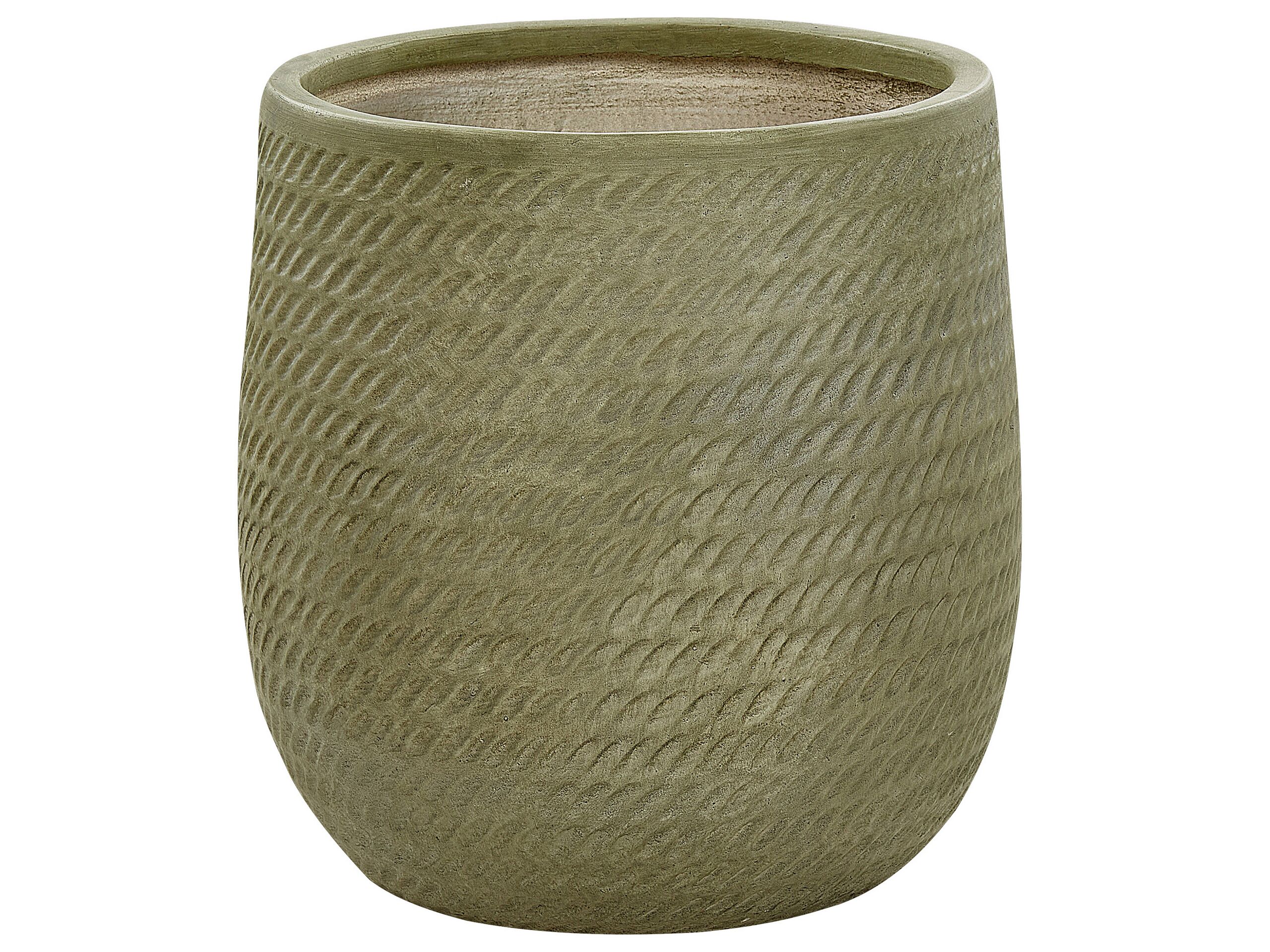 Plant Pot âŒ€ 39 cm Green LIVADIA - Gemini Interiors