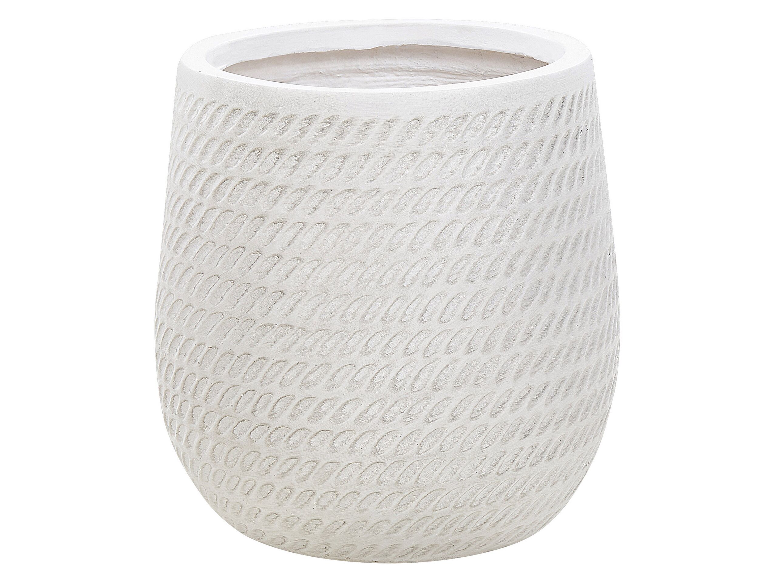 Plant Pot âŒ€ 27 cm Off-White LIVADIA - Gemini Interiors