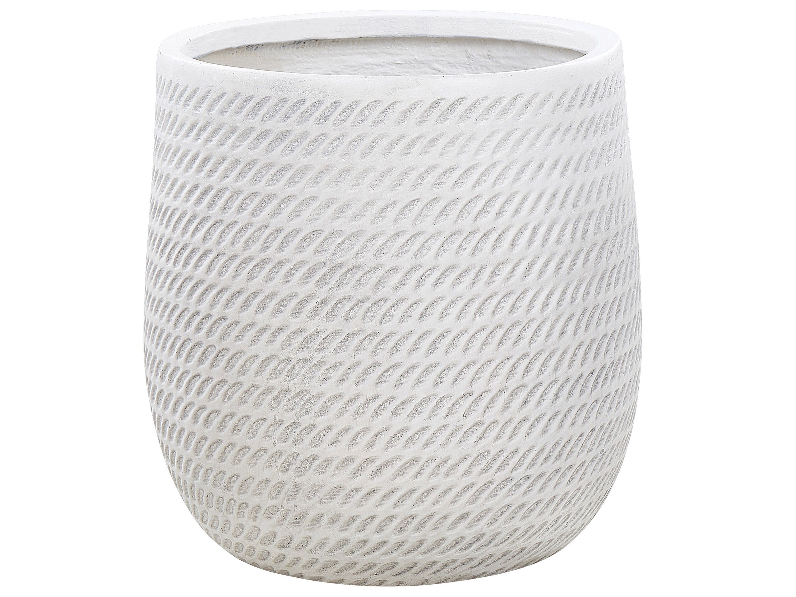 Plant Pot âŒ€ 39 cm Off-White LIVADIA - Gemini Interiors