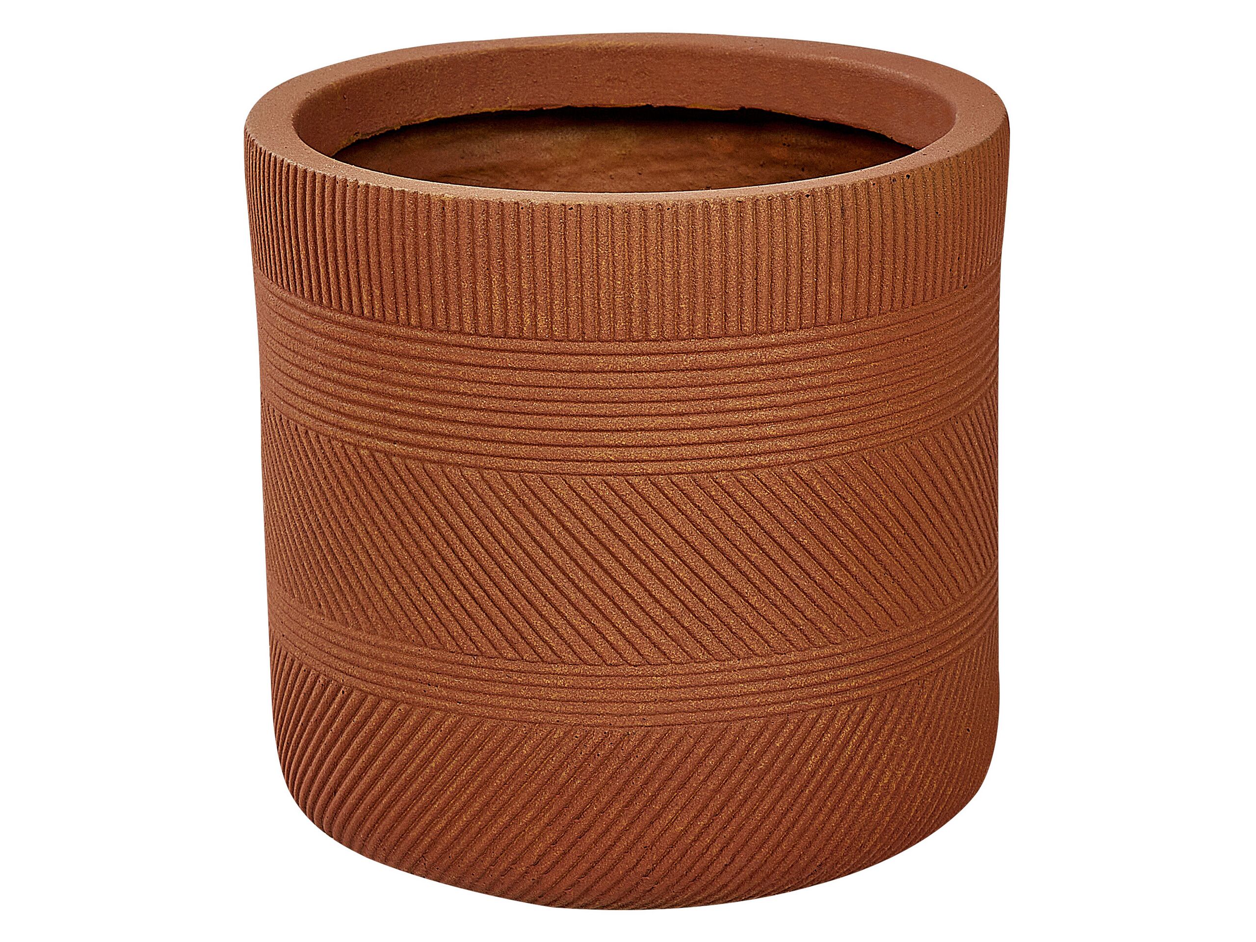 Plant Pot âŒ€ 31 cm Golden Brown VOULA - Gemini Interiors