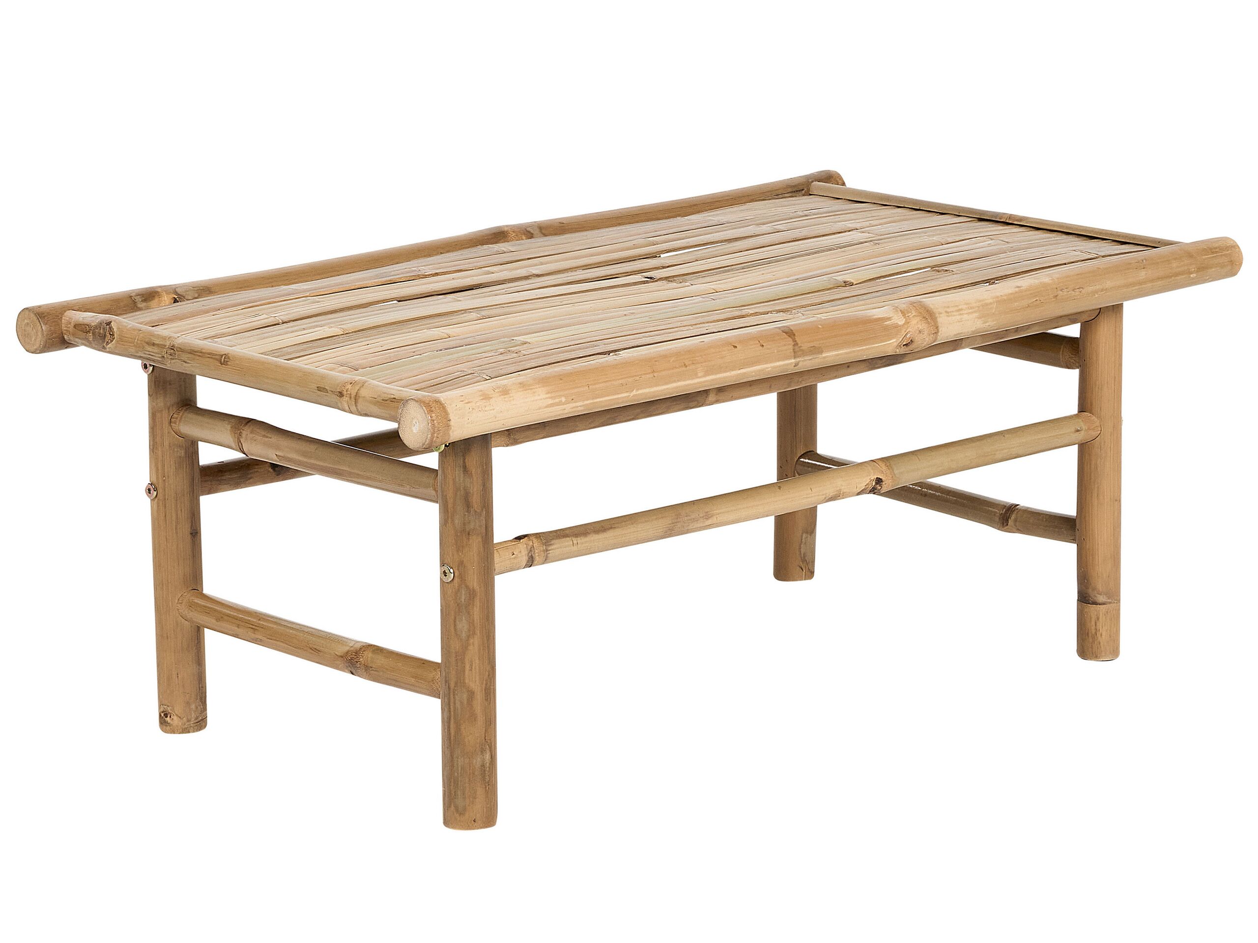 Bamboo Coffee Table 80 x 45 cm Light Wood TODI - Gemini Interiors