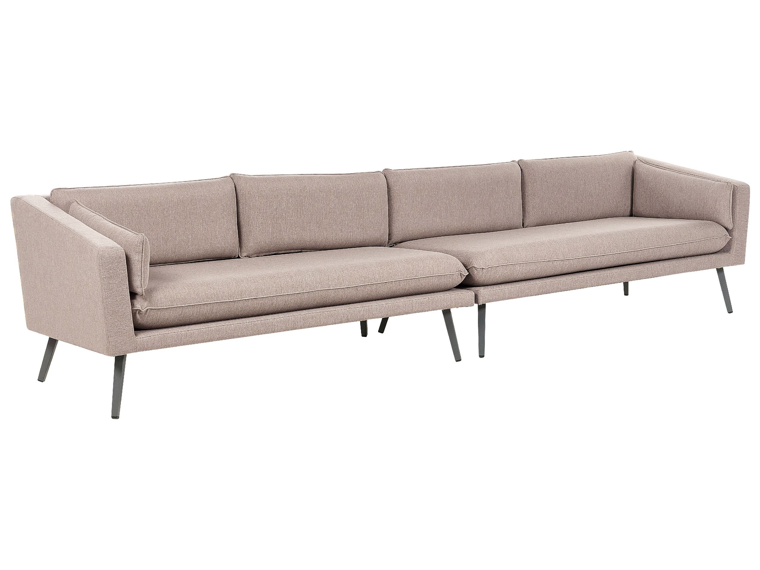 4 Seater Garden Sofa Beige LORETELLO - Gemini Interiors