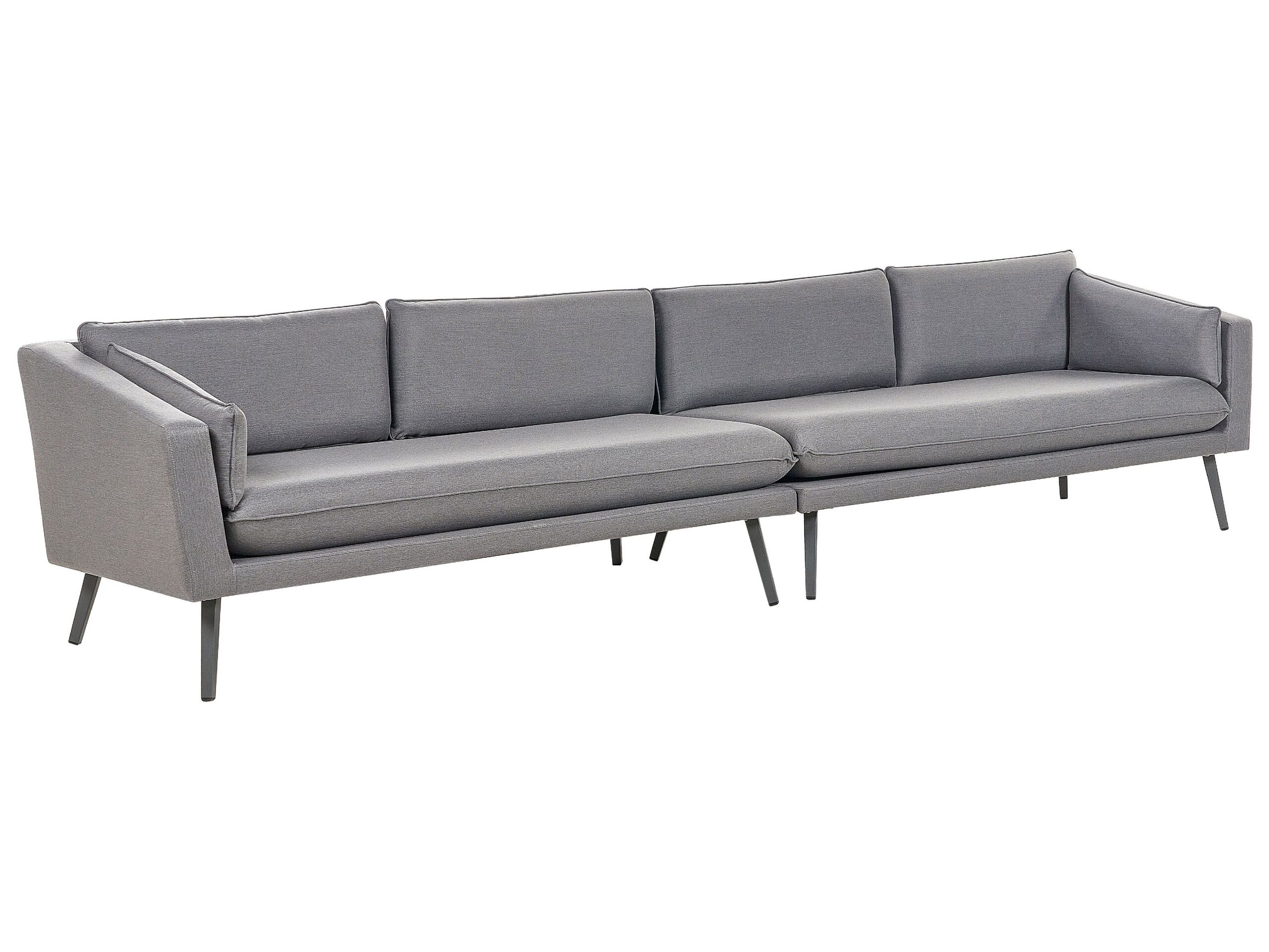 4 Seater Garden Sofa Grey LORETELLO - Gemini Interiors