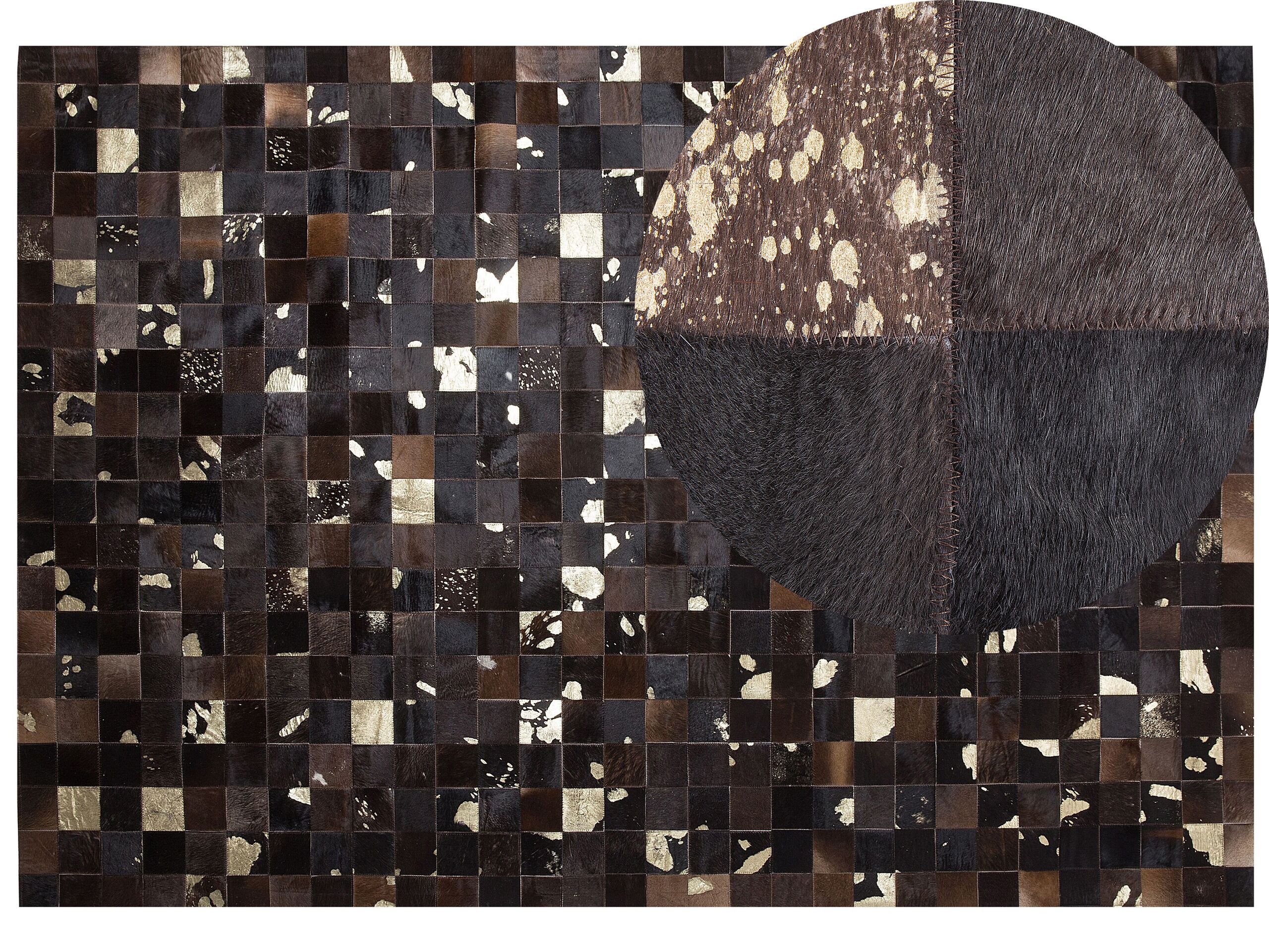 Cowhide Area Rug 160x230cm Brown - Gemini Interiors