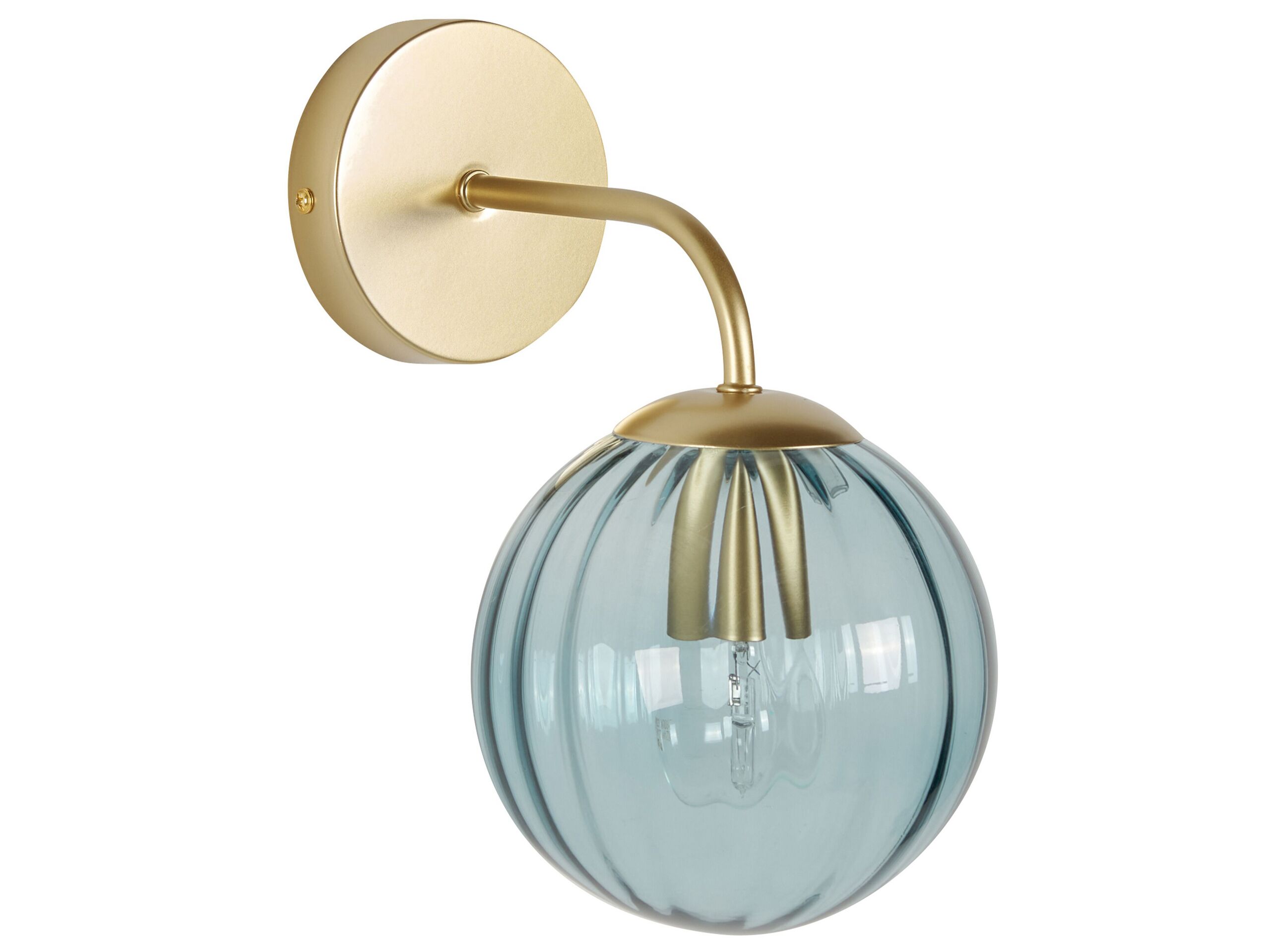 Metal Wall Lamp Blue BOOMI - Gemini Interiors