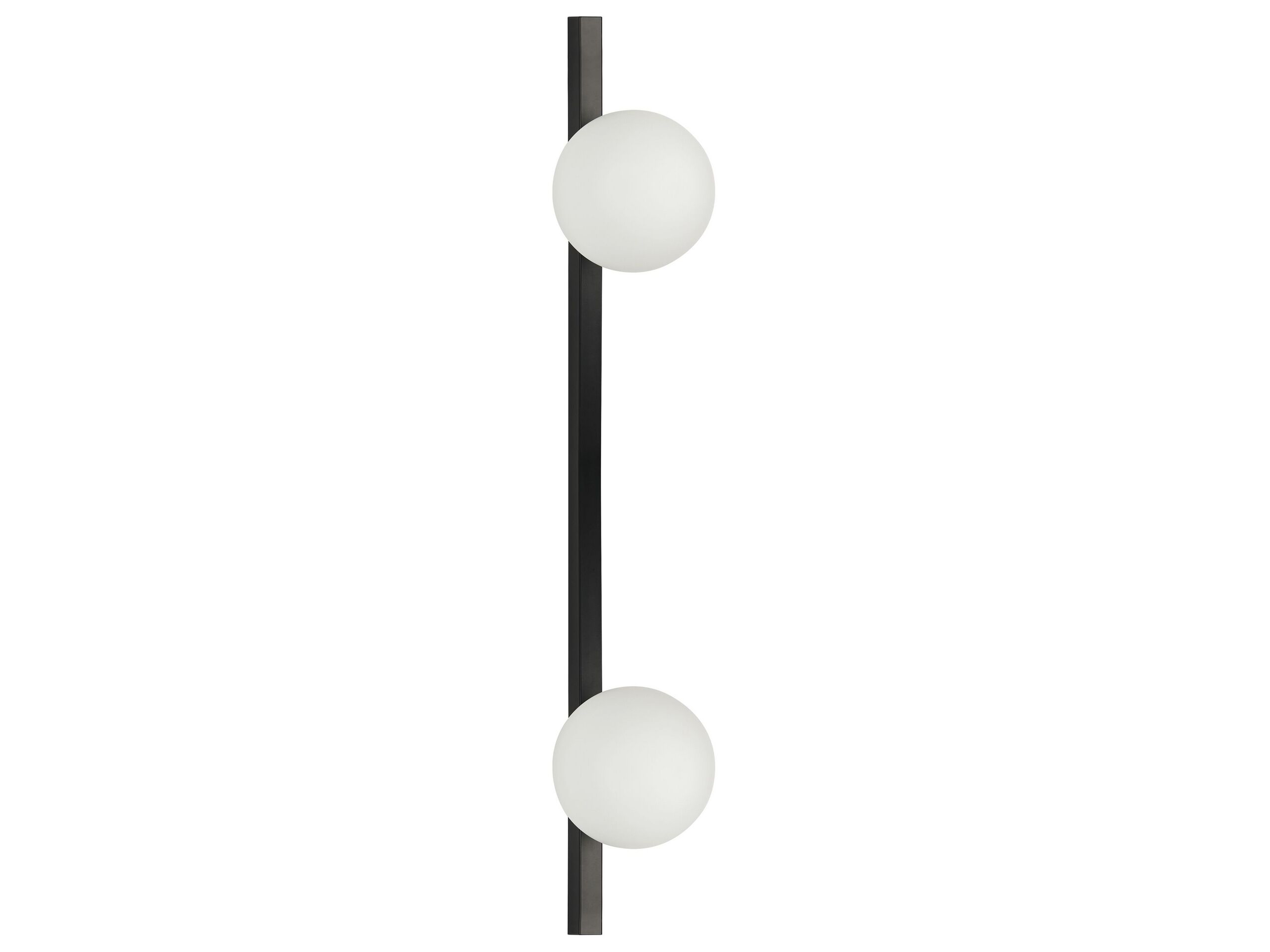2 Light Metal Wall Lamp Black ISABELLA - Gemini Interiors