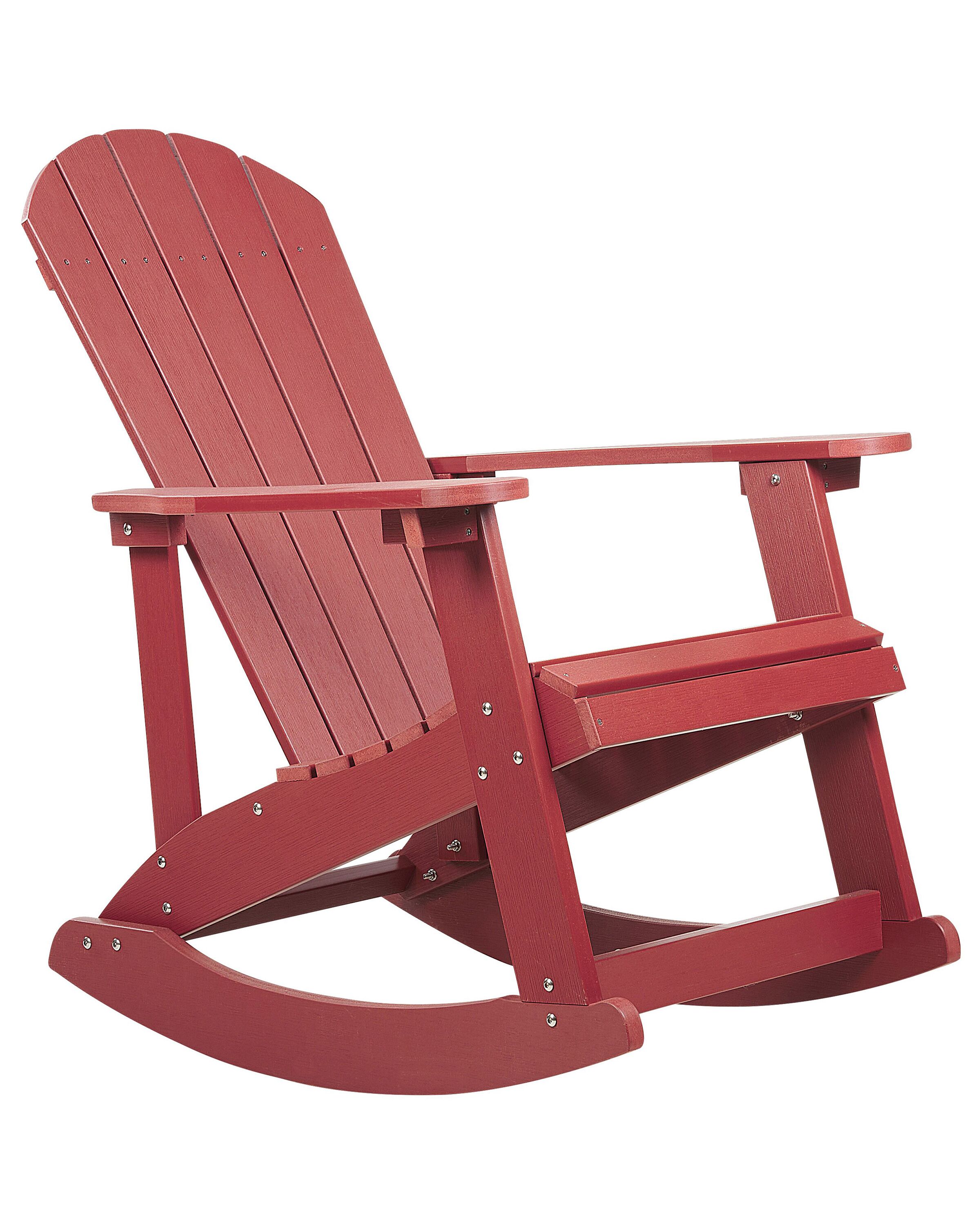 Garden Rocking Chair Red ADIRONDACK - Gemini Interiors